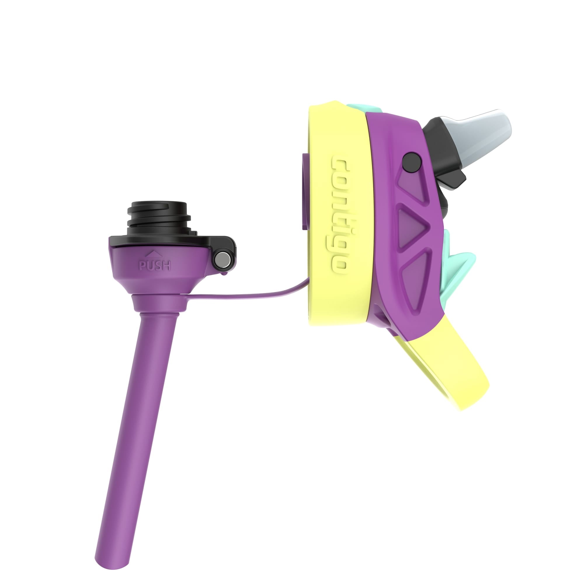 (4 pack) Contigo Kids Water Bottle with Redesigned AUTOSPOUT Straw, 14 oz, Grape Forest Haven ZZUT