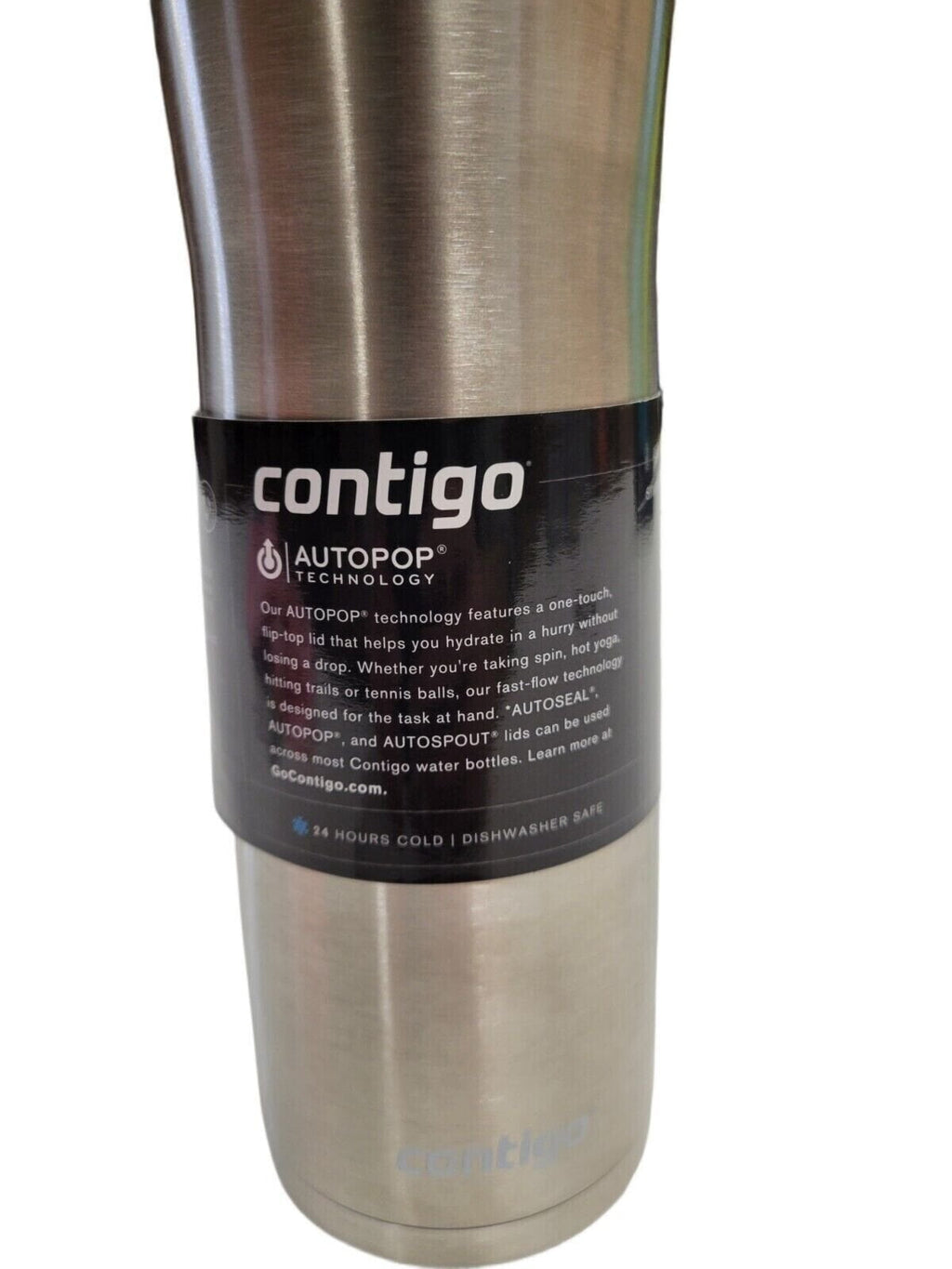 Contigo 20 oz. Jackson Chill 2.0 Water Bottle - Stainless Steel w/Licorice MQOJ