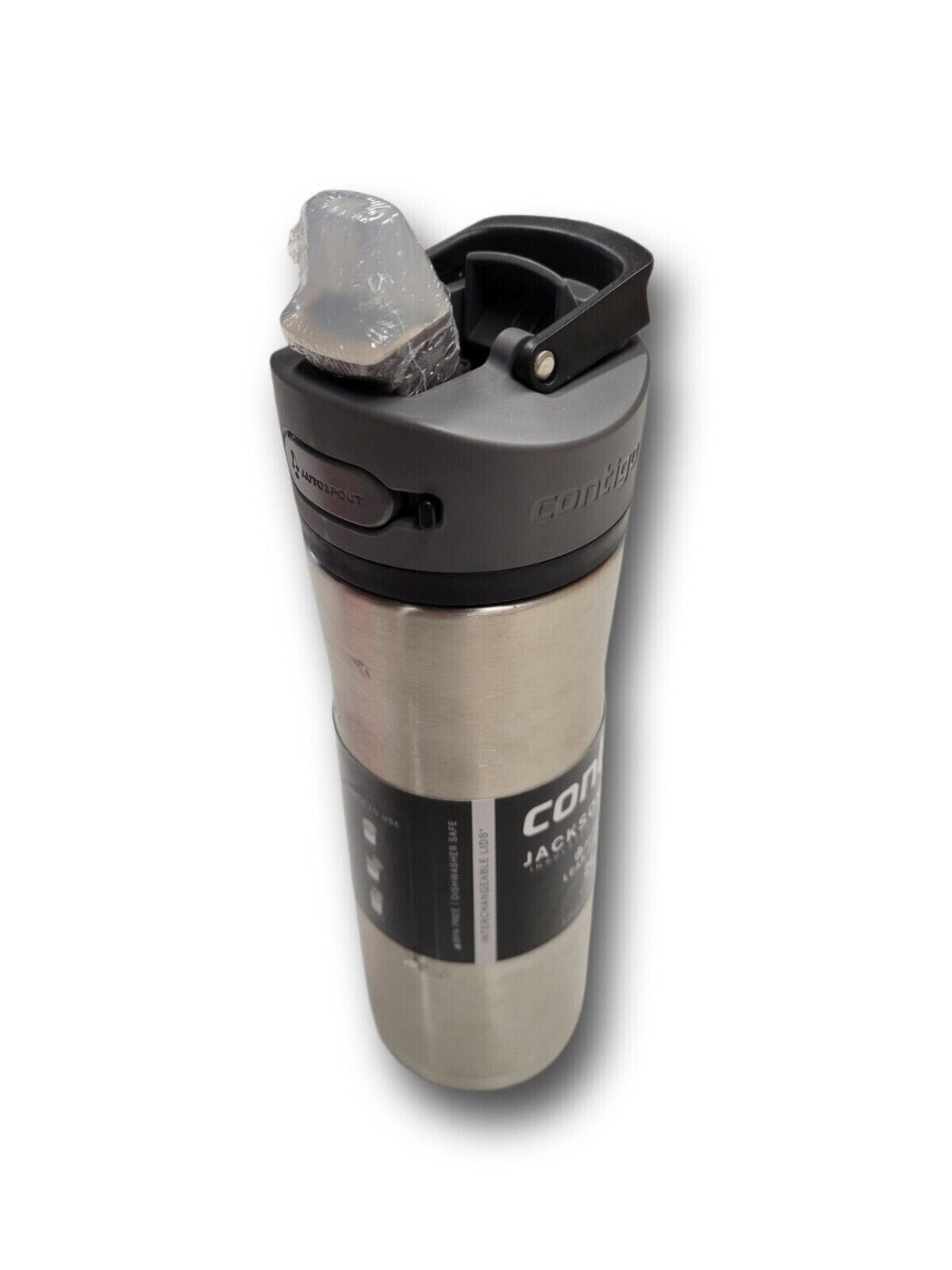 Contigo 20 oz. Jackson Chill 2.0 Water Bottle - Stainless Steel w/Licorice MQOJ
