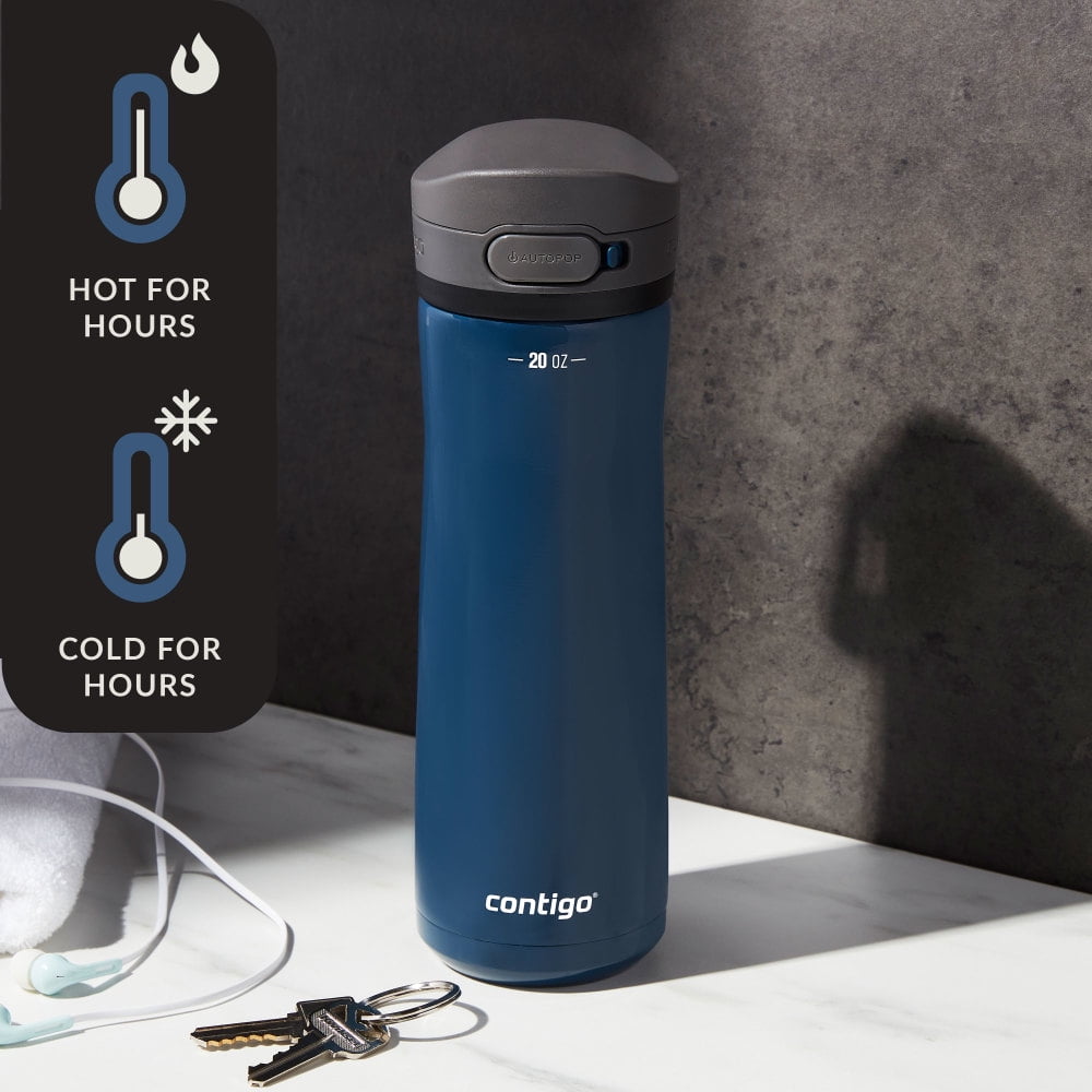 Contigo 20 oz. Jackson Chill 2.0 Water Bottle - Stainless Steel w/Licorice MQOJ