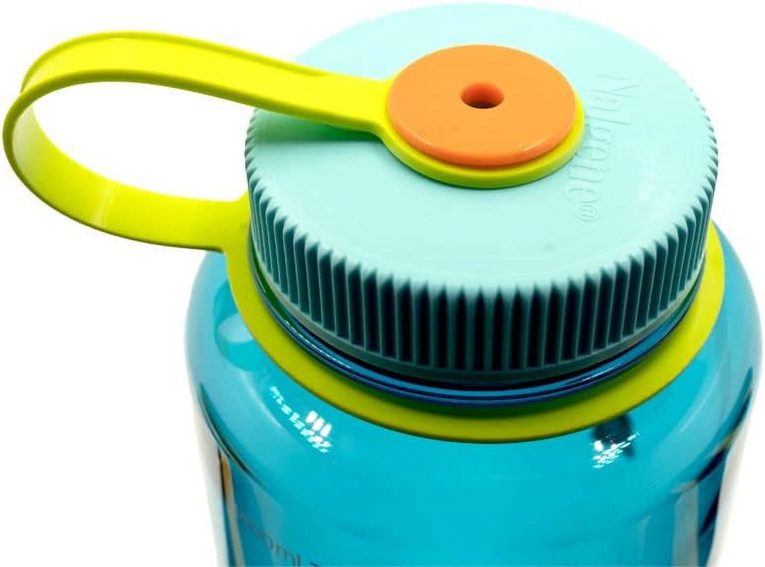 Nalgene Sustain Tritan BPA-Free Water Bottle Made with Material Derived from 50% Plastic Waste (using ISCC certified mass balance), 48 OZ, Wide Mouth, Blue L35R