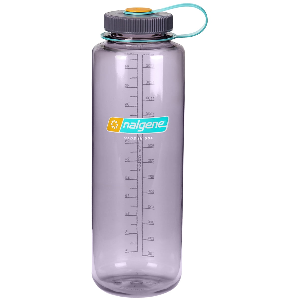 Nalgene Sustain Tritan BPA-Free Water Bottle Made with Material Derived from 50% Plastic Waste (using ISCC certified mass balance), 48 OZ, Wide Mouth, Blue L35R