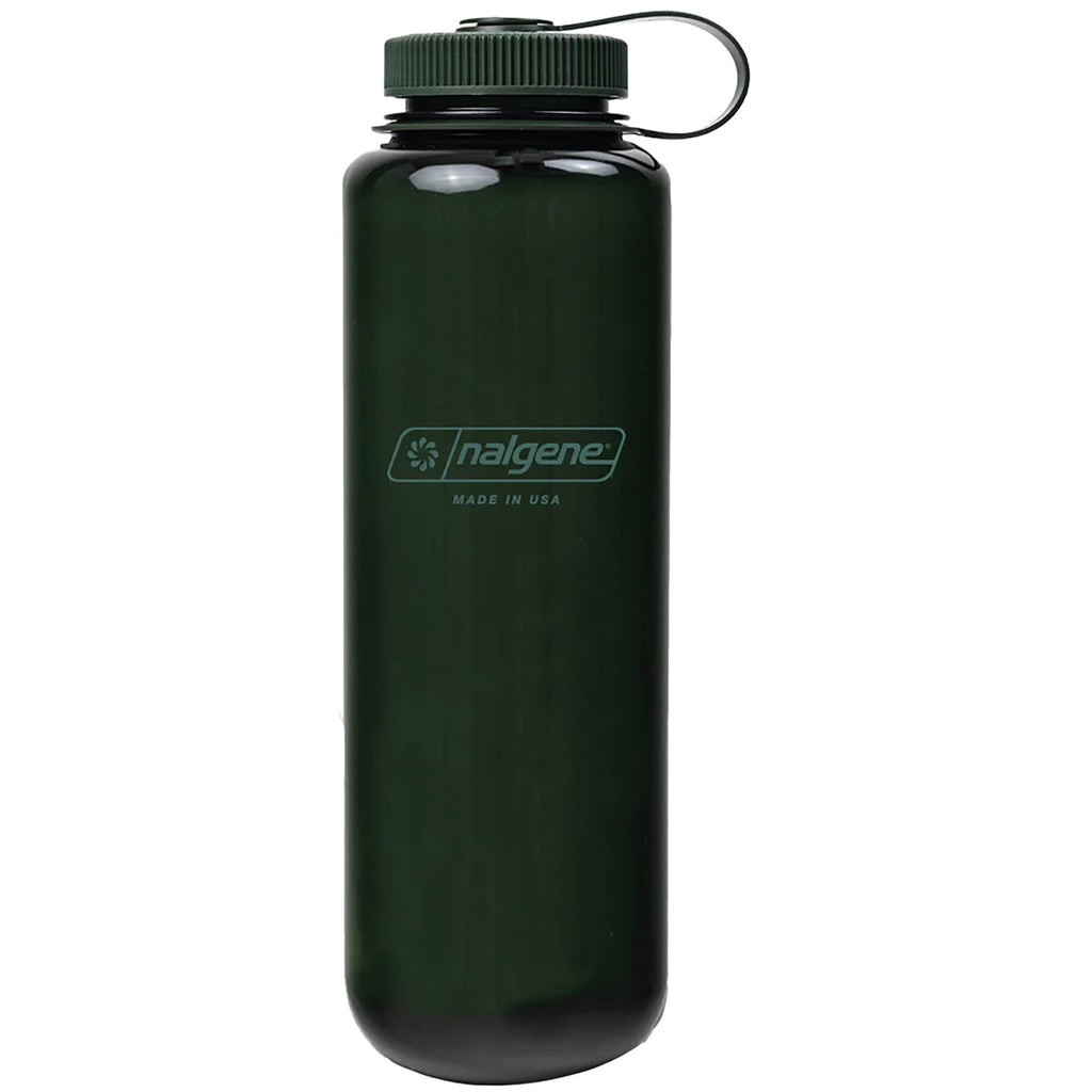 Nalgene Sustain Tritan BPA-Free Water Bottle Made with Material Derived from 50% Plastic Waste (using ISCC certified mass balance), 48 OZ, Wide Mouth, Blue L35R