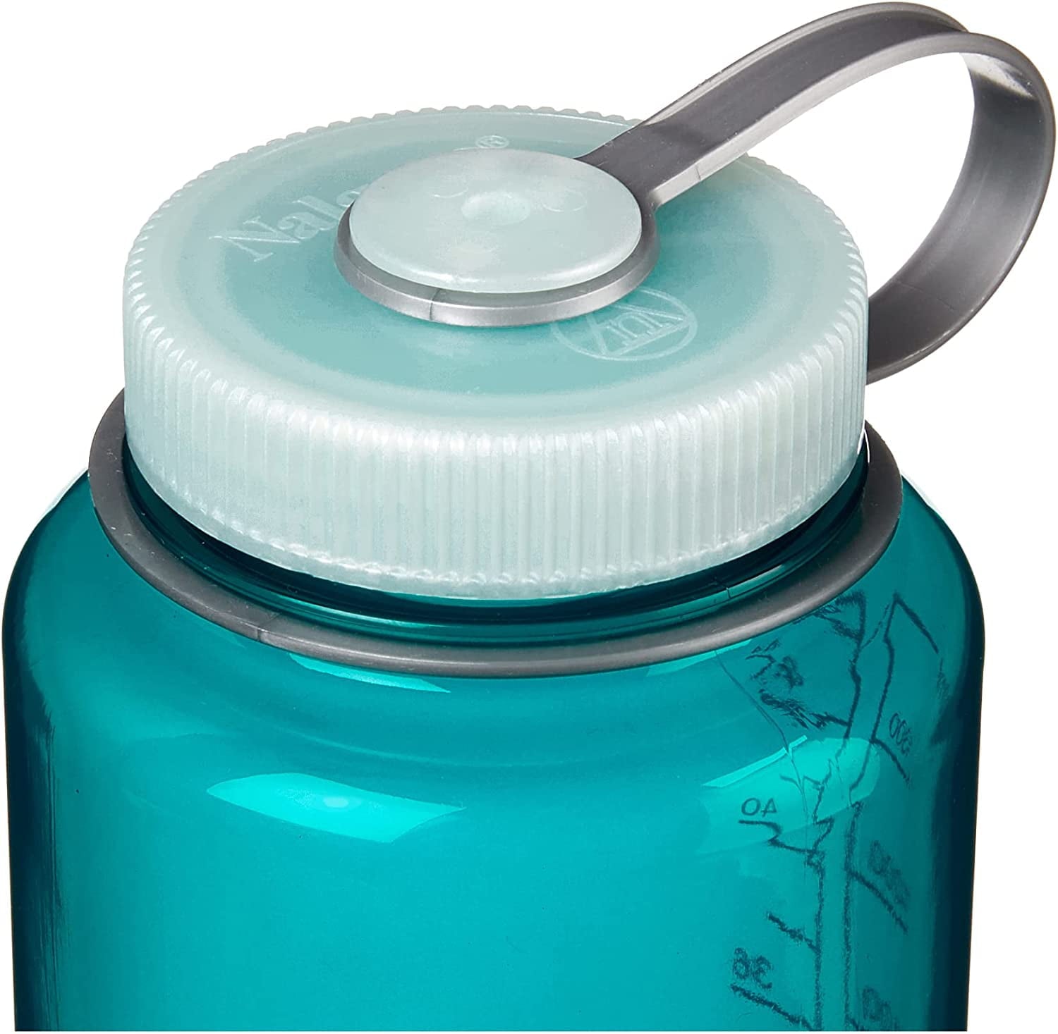 Nalgene Sustain Tritan BPA-Free Water Bottle Made with Material Derived from 50% Plastic Waste (using ISCC certified mass balance), 48 OZ, Wide Mouth, Blue L35R