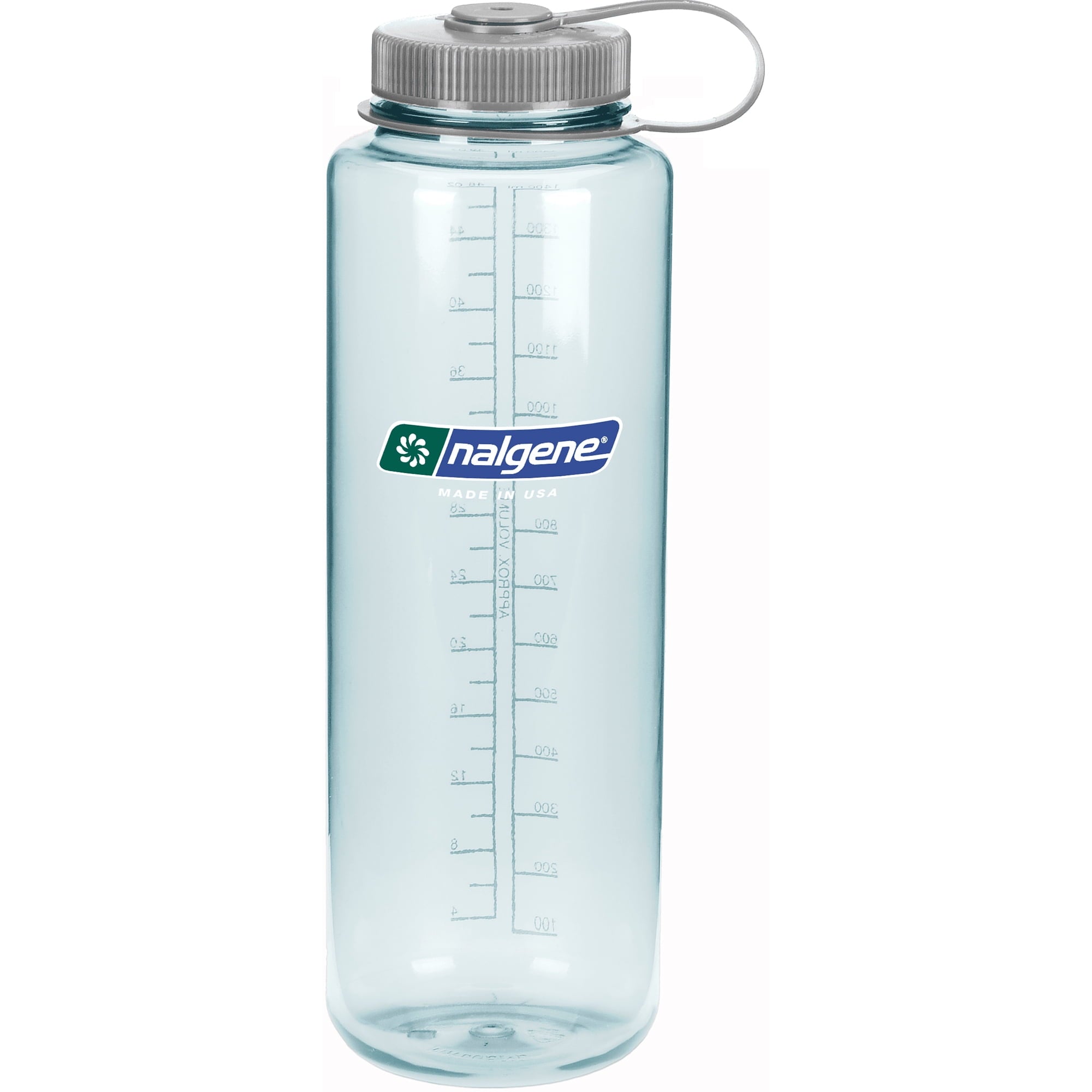 Nalgene Sustain Tritan BPA-Free Water Bottle Made with Material Derived from 50% Plastic Waste (using ISCC certified mass balance), 48 OZ, Wide Mouth, Blue L35R