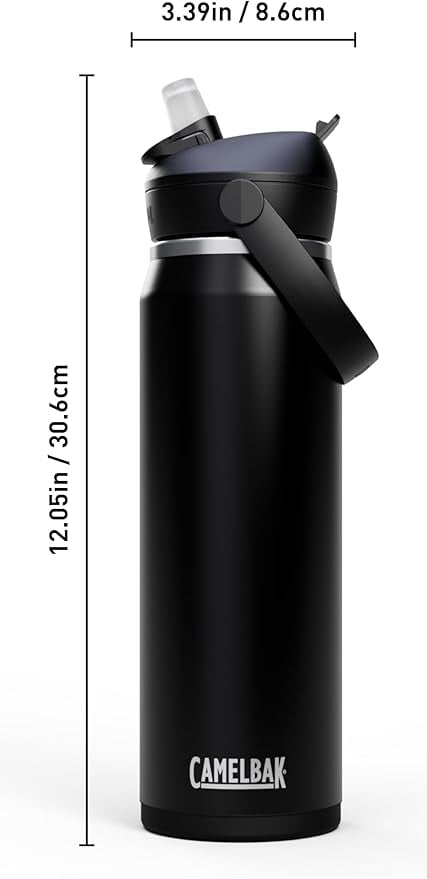 CamelBak Thrive™ Flip Straw Insulated Stainless Steel Water Bottle, 25 oz, Sierra Red VGCI