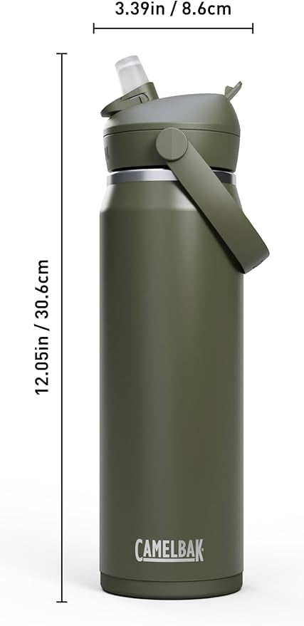 CamelBak Thrive™ Flip Straw Insulated Stainless Steel Water Bottle, 25 oz, Sierra Red VGCI
