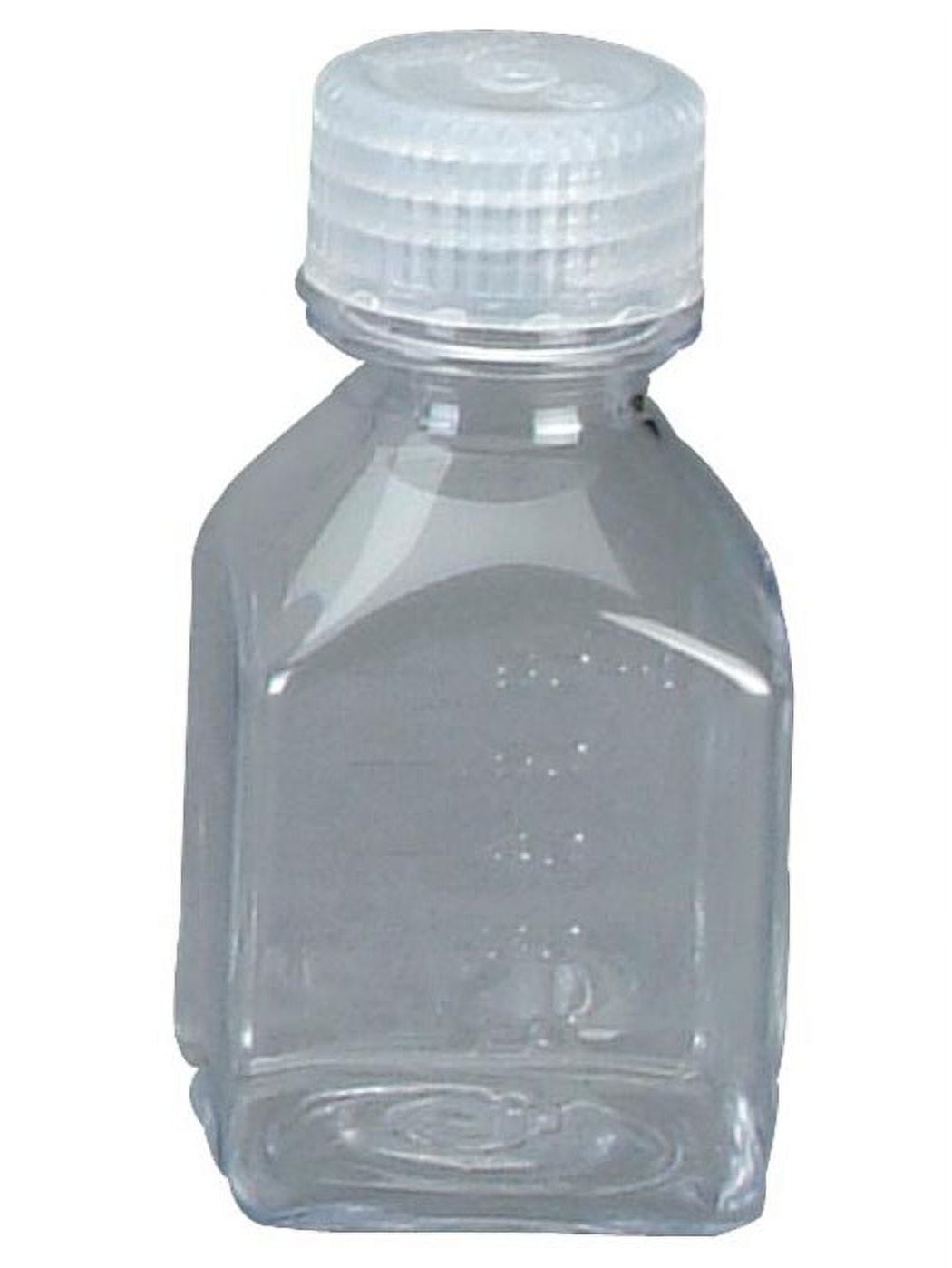 Nalgene Transparent Lexan Polycarbonate Square Storage Bottle - 8 oz. - Clear 2ITG