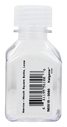 Nalgene Transparent Lexan Polycarbonate Square Storage Bottle - 8 oz. - Clear 2ITG