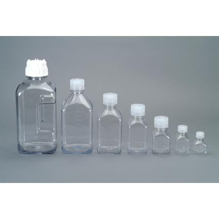 Nalgene Transparent Lexan Polycarbonate Square Storage Bottle - 8 oz. - Clear 2ITG