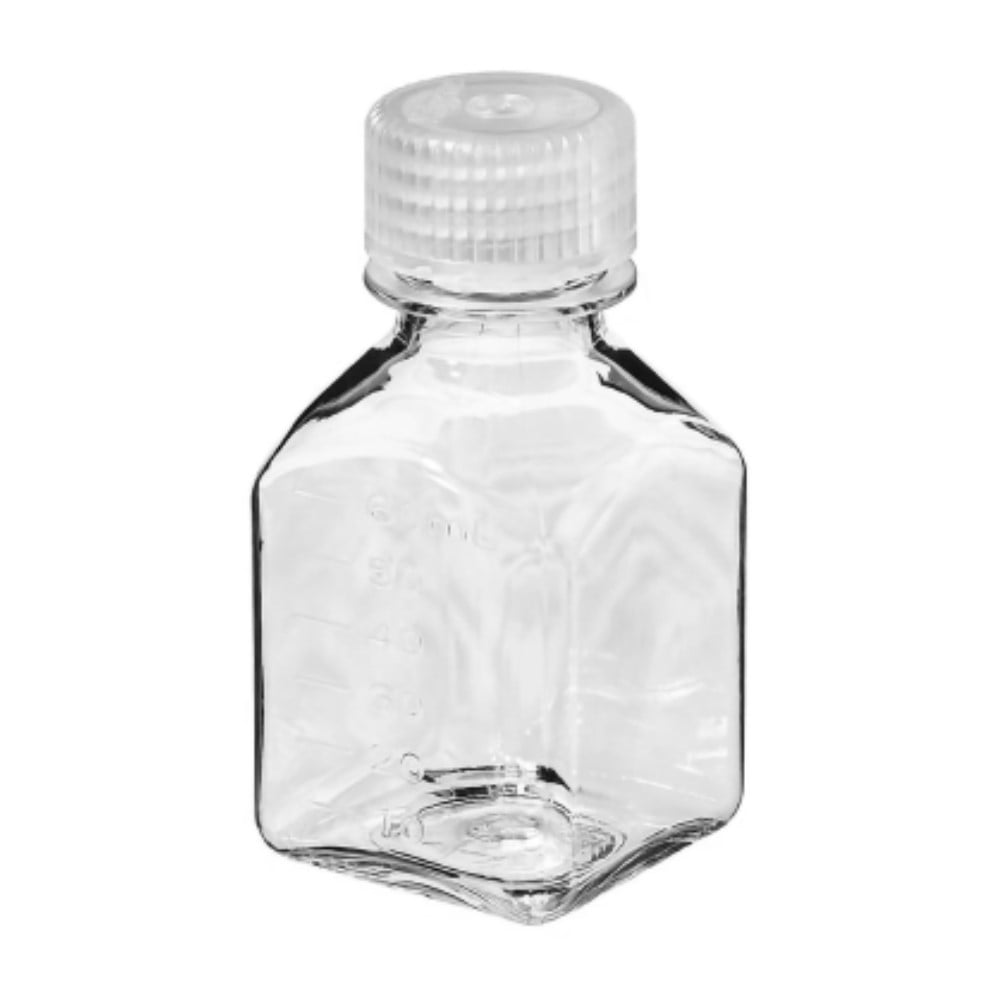 Nalgene Transparent Lexan Polycarbonate Square Storage Bottle - 8 oz. - Clear 2ITG