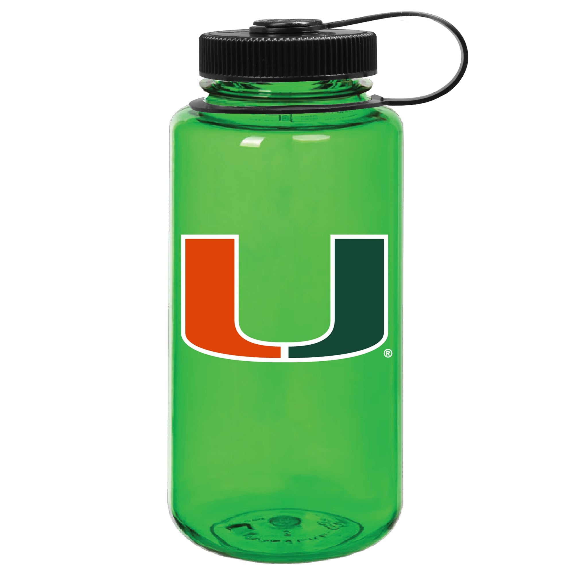Green Miami Hurricanes 32oz. Nalgene Sustainable Wide Mouth Water Bottle ZHSA
