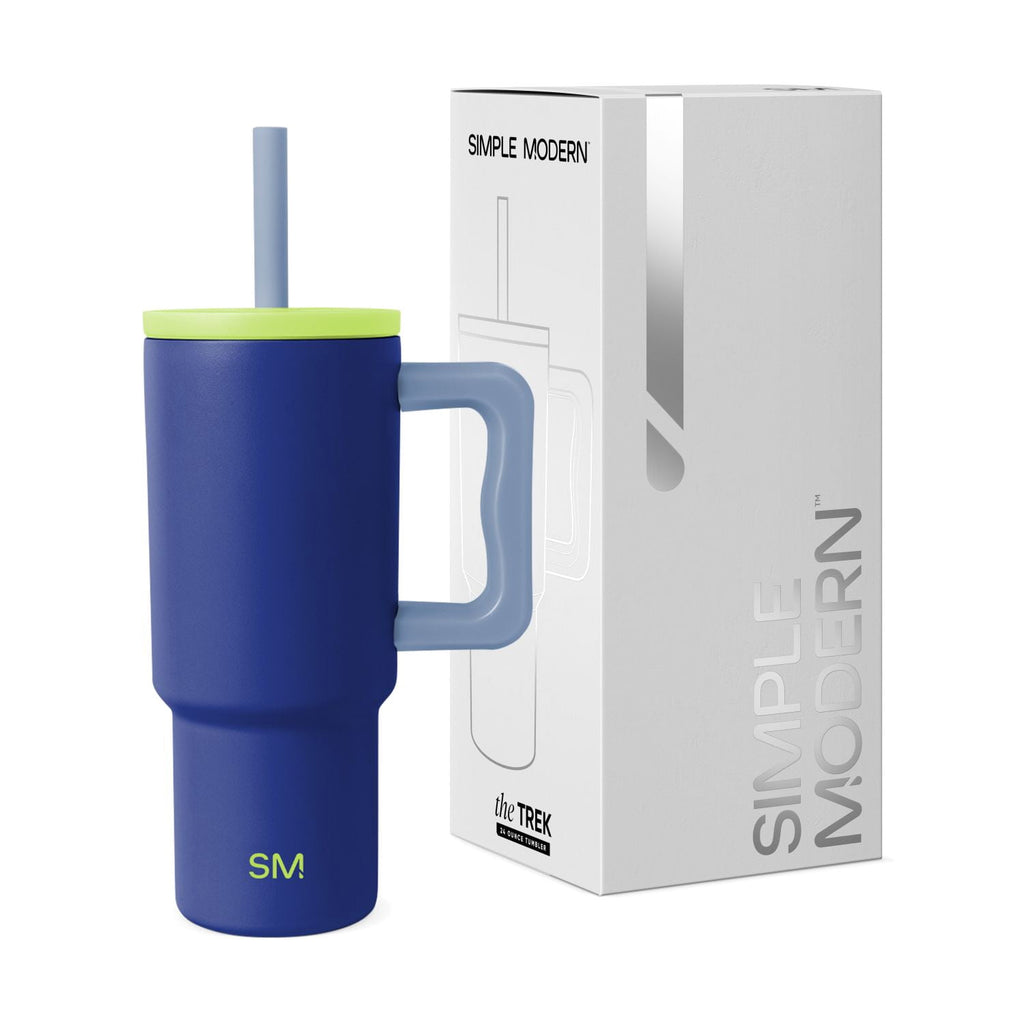 Simple Modern 24oz Trek Tumbler with handle and Silicone Straw Lid | Asteroid B78D