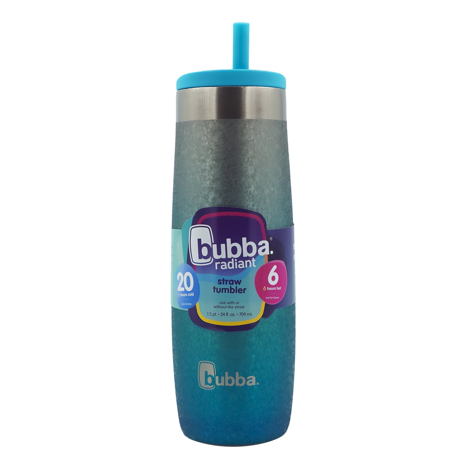 Bubba 24 oz. Radiant Stainless Steel Straw Tumbler - Scuba Crystalized Ombre 98AO