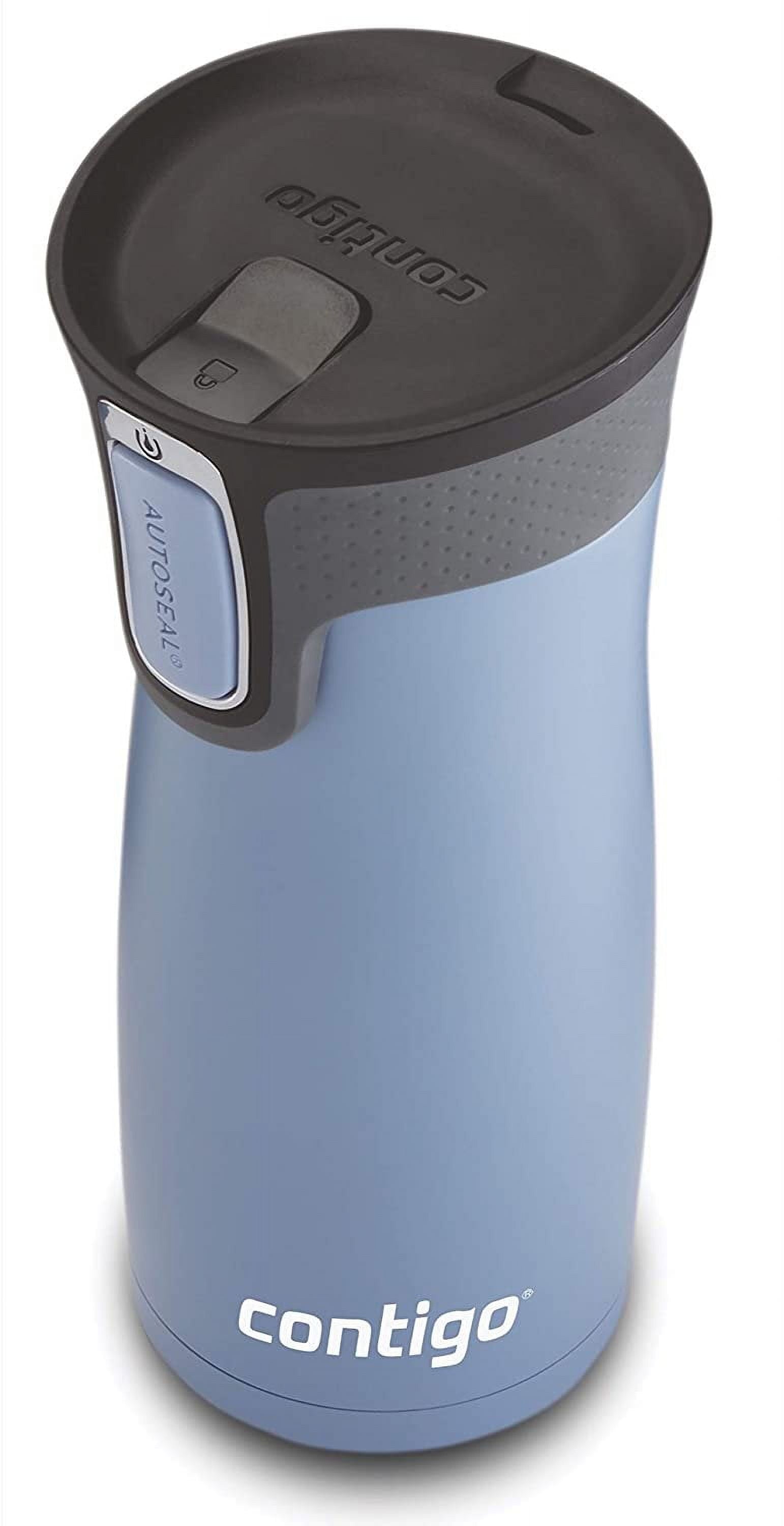 Contigo AUTOSEAL West Loop 2.0 Travel Mug, 16 oz., Stainless Steel with Black Button PB0V
