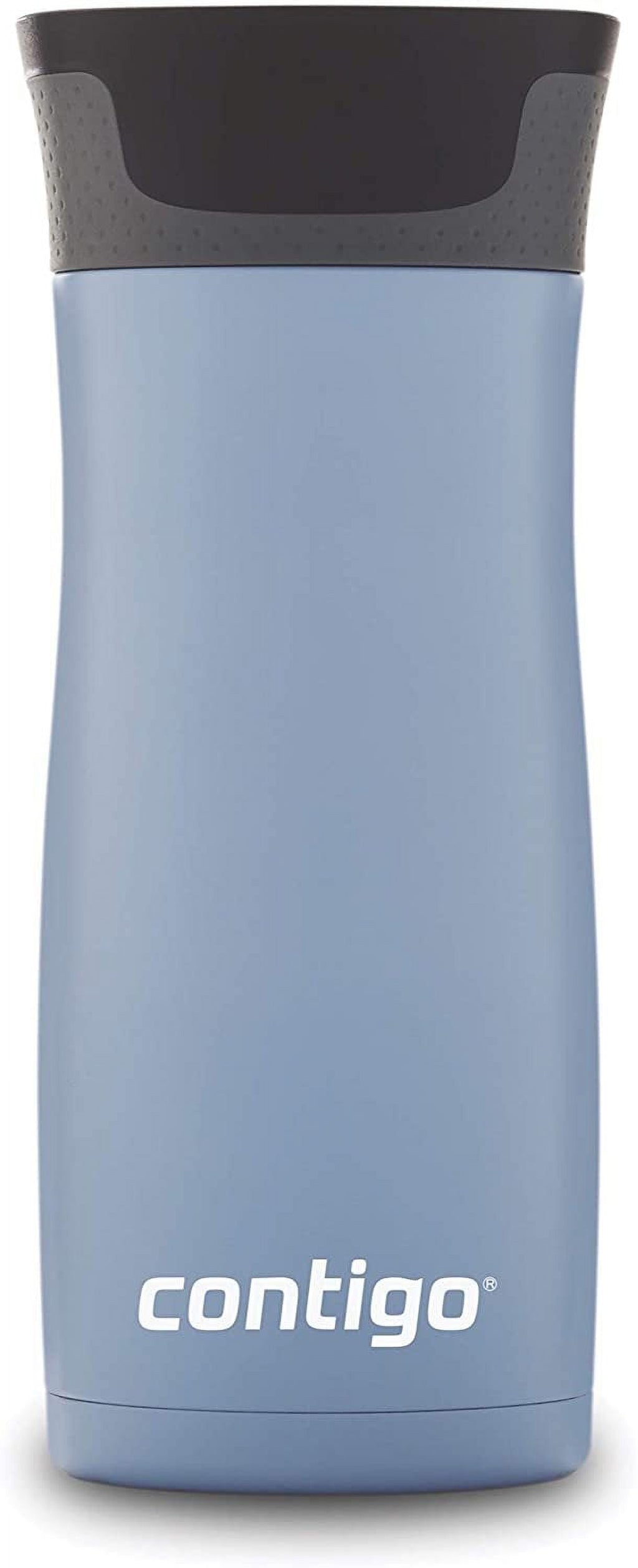 Contigo AUTOSEAL West Loop 2.0 Travel Mug, 16 oz., Stainless Steel with Black Button PB0V