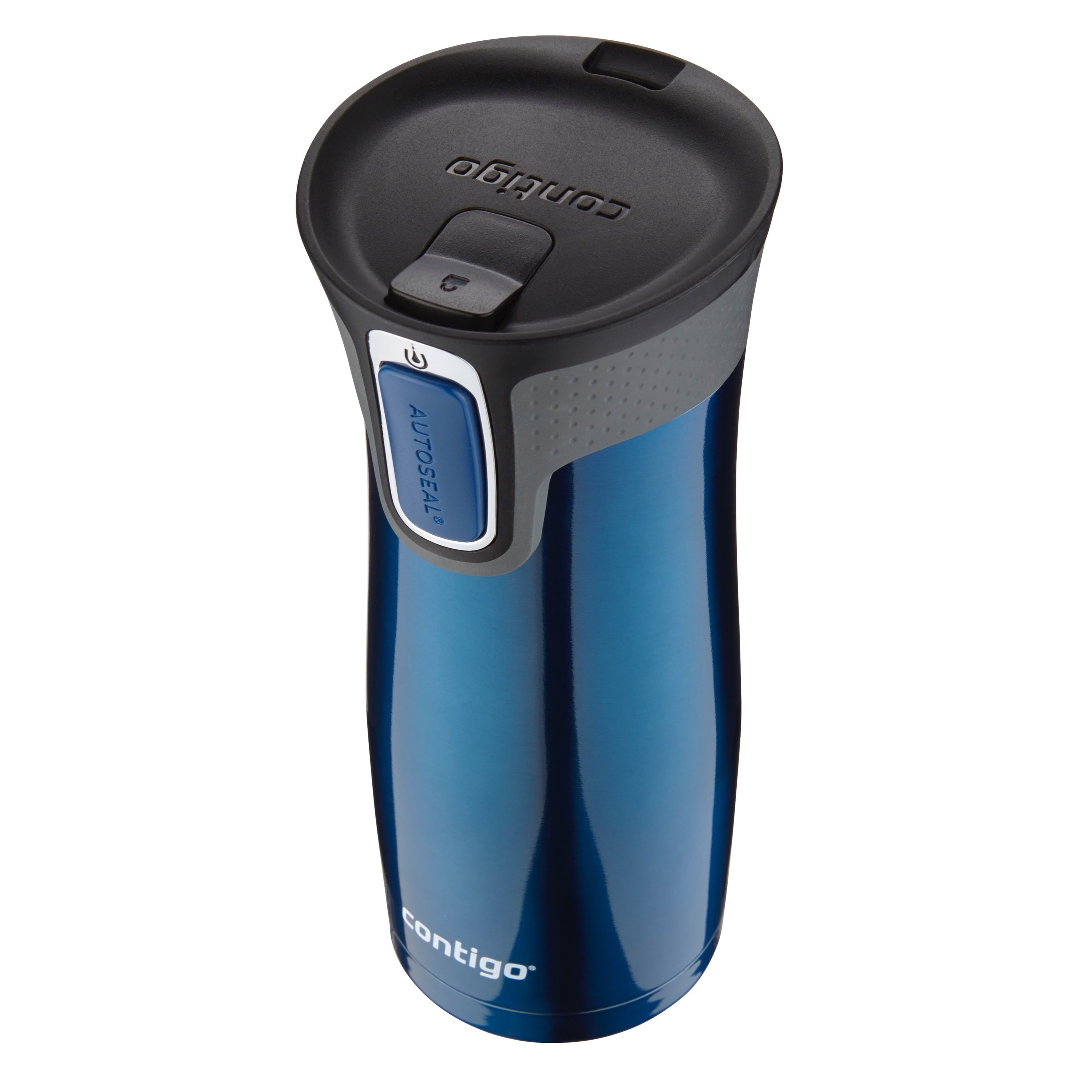 Contigo AUTOSEAL West Loop 2.0 Travel Mug, 16 oz., Stainless Steel with Black Button PB0V