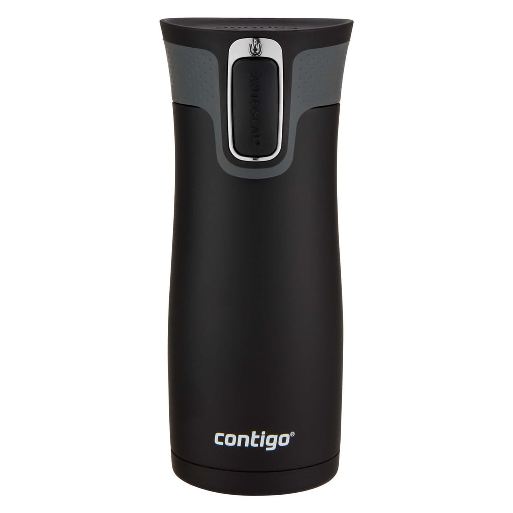 Contigo AUTOSEAL West Loop 2.0 Travel Mug, 16 oz., Stainless Steel with Black Button PB0V