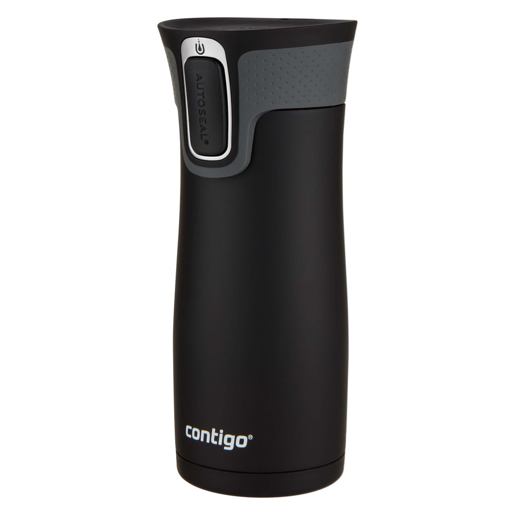 Contigo AUTOSEAL West Loop 2.0 Travel Mug, 16 oz., Stainless Steel with Black Button PB0V