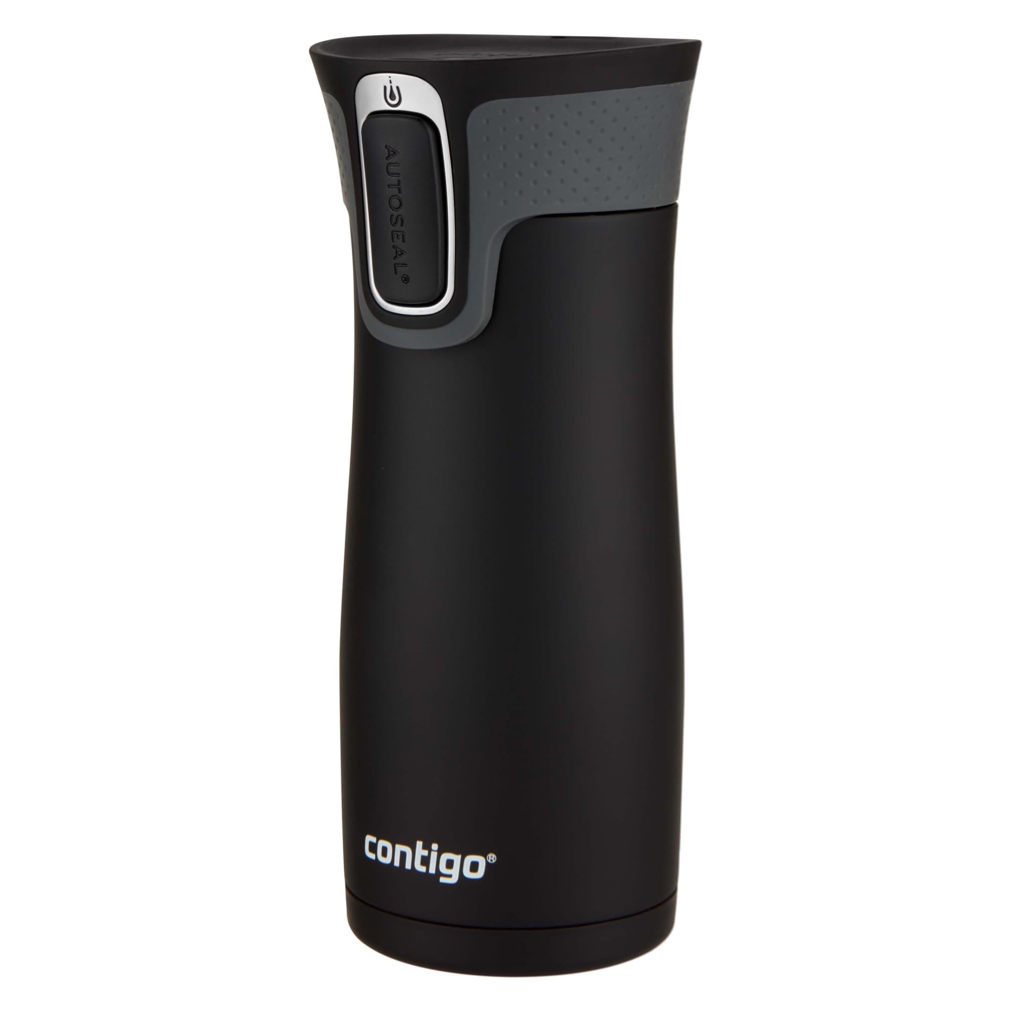 Contigo AUTOSEAL West Loop 2.0 Travel Mug, 16 oz., Stainless Steel with Black Button PB0V