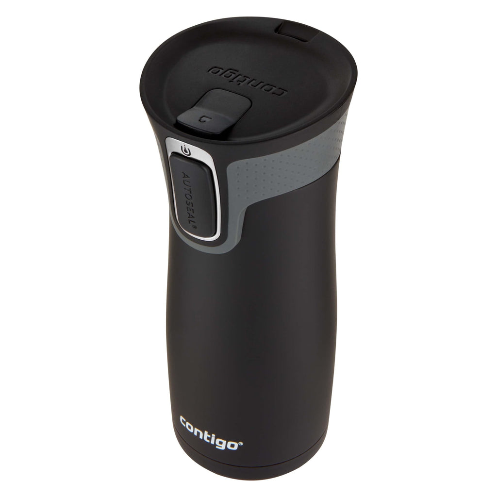 Contigo AUTOSEAL West Loop 2.0 Travel Mug, 16 oz., Stainless Steel with Black Button PB0V