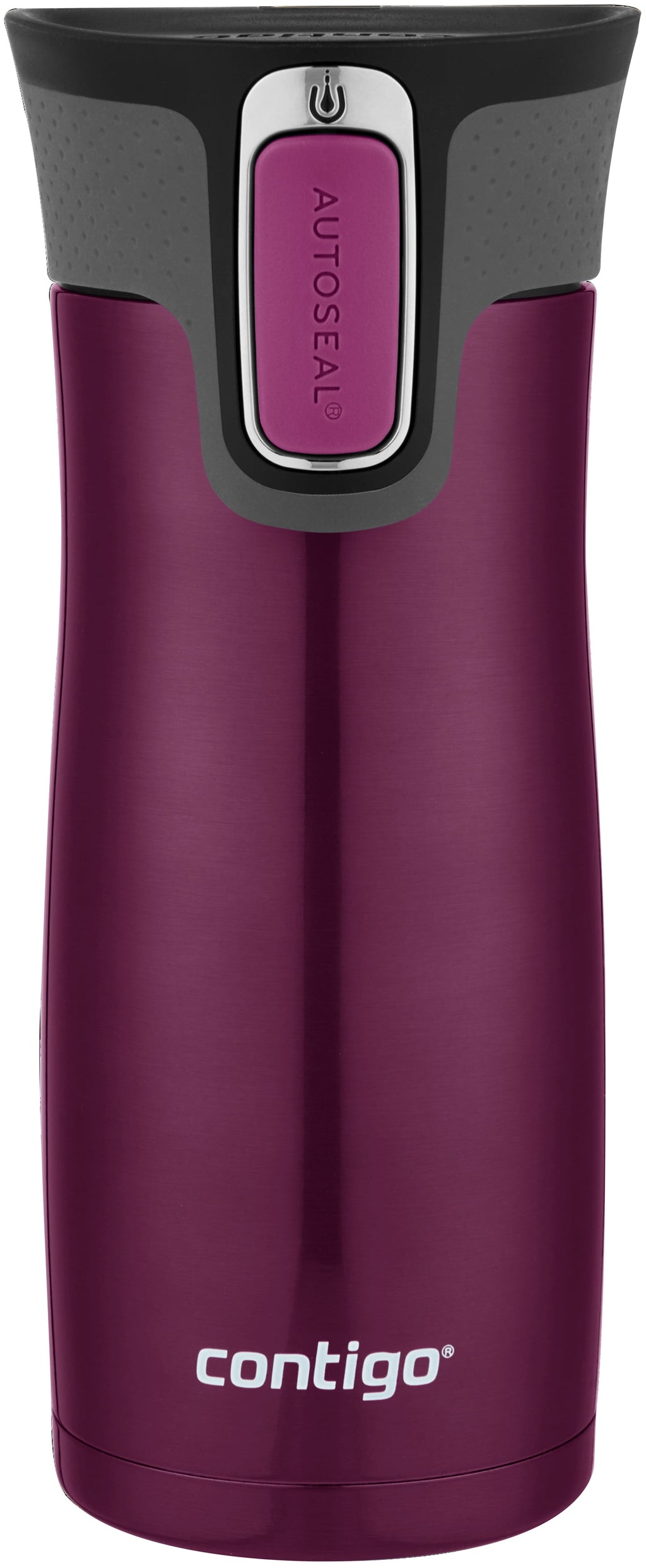 Contigo AUTOSEAL West Loop 2.0 Travel Mug, 16 oz., Stainless Steel with Black Button PB0V