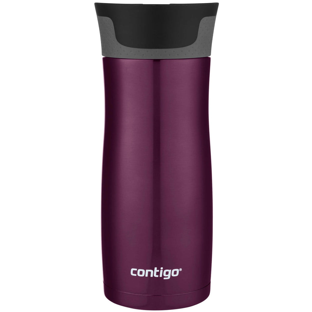 Contigo AUTOSEAL West Loop 2.0 Travel Mug, 16 oz., Stainless Steel with Black Button PB0V