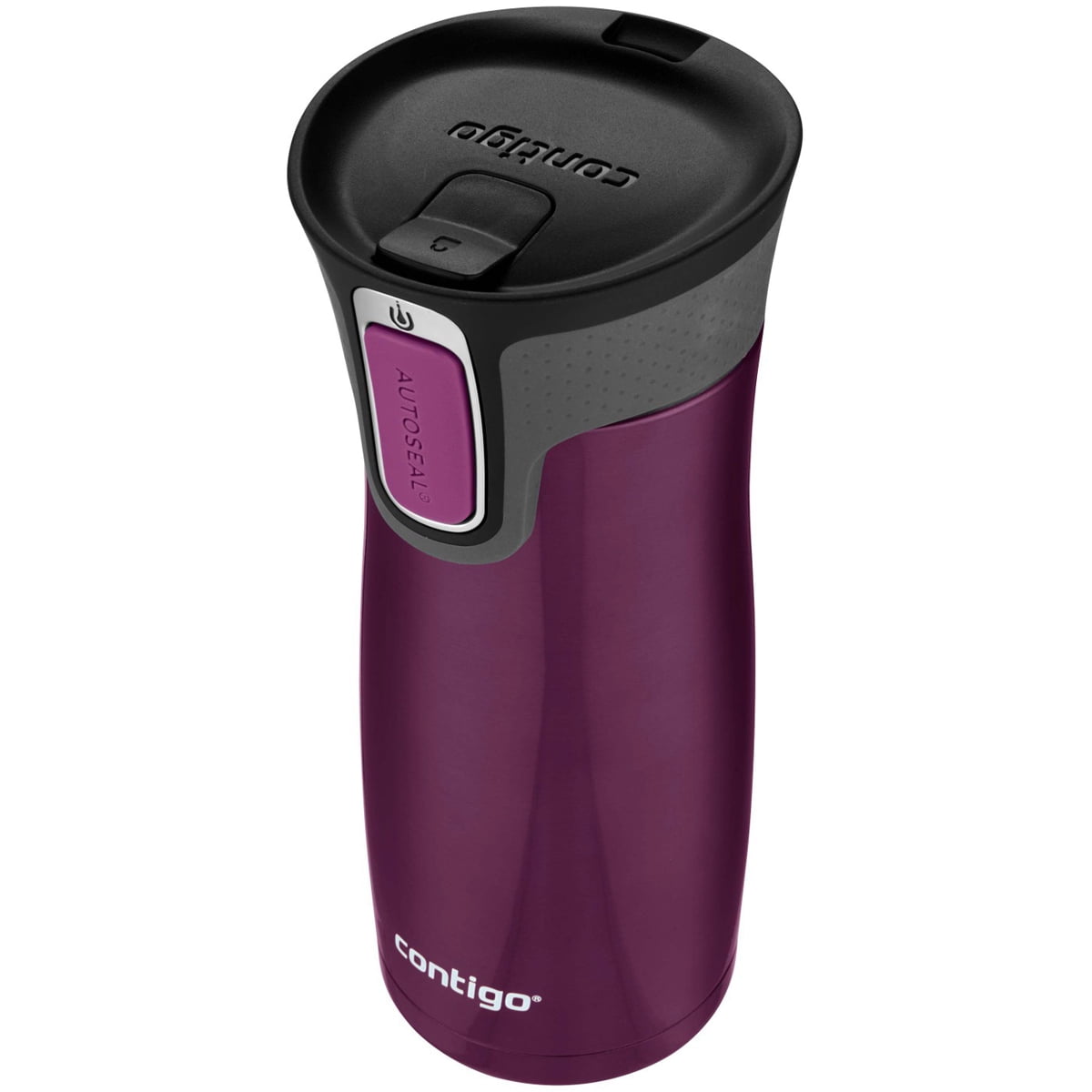 Contigo AUTOSEAL West Loop 2.0 Travel Mug, 16 oz., Stainless Steel with Black Button PB0V