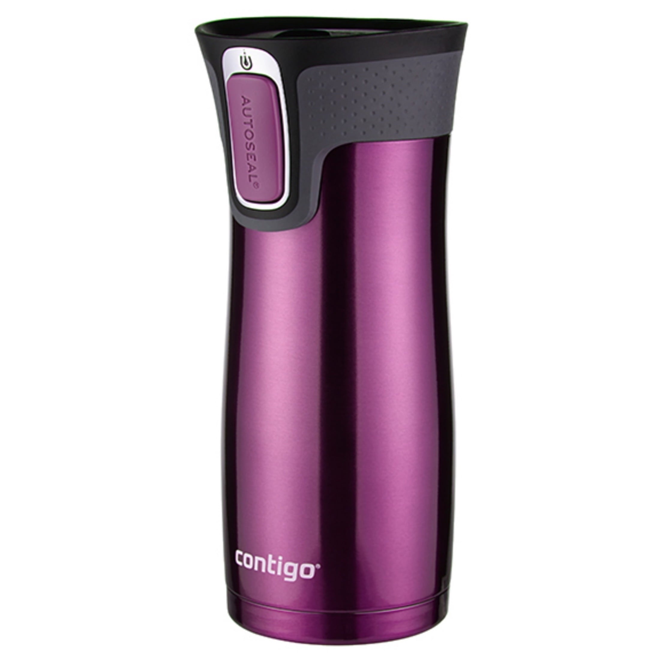 Contigo AUTOSEAL West Loop 2.0 Travel Mug, 16 oz., Stainless Steel with Black Button PB0V
