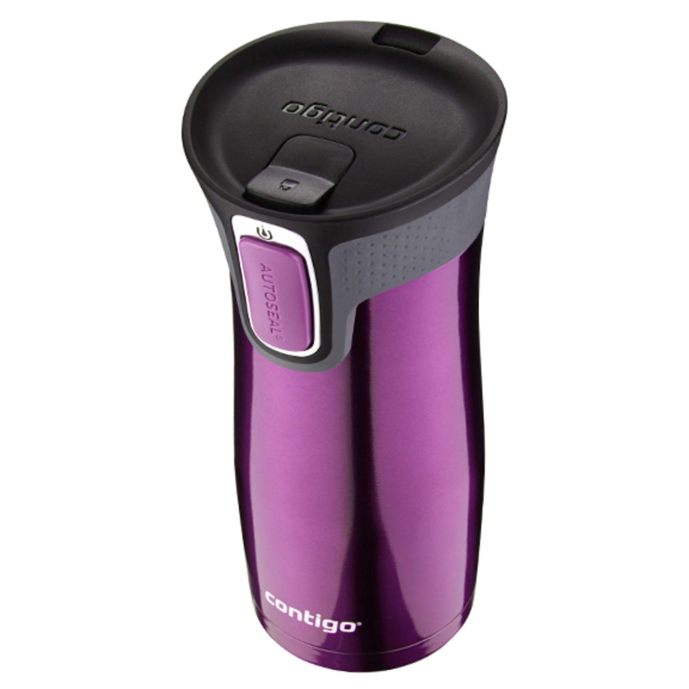 Contigo AUTOSEAL West Loop 2.0 Travel Mug, 16 oz., Stainless Steel with Black Button PB0V