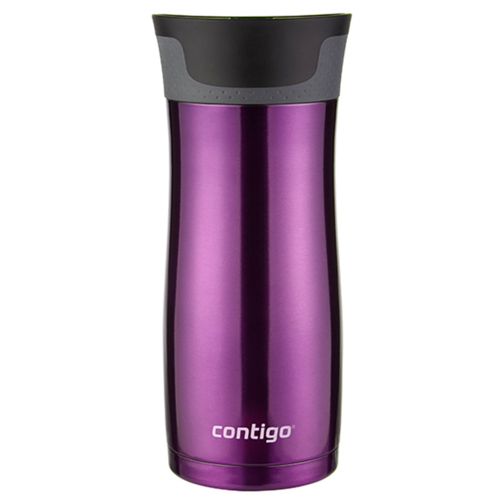 Contigo AUTOSEAL West Loop 2.0 Travel Mug, 16 oz., Stainless Steel with Black Button PB0V