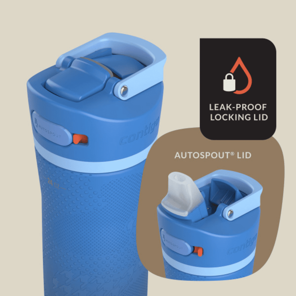 Contigo x Ally Love Ashland Chill 2.0 Stainless Steel Water Bottle with Autospout Lid, 24 oz, Oatmilk 3RJ4