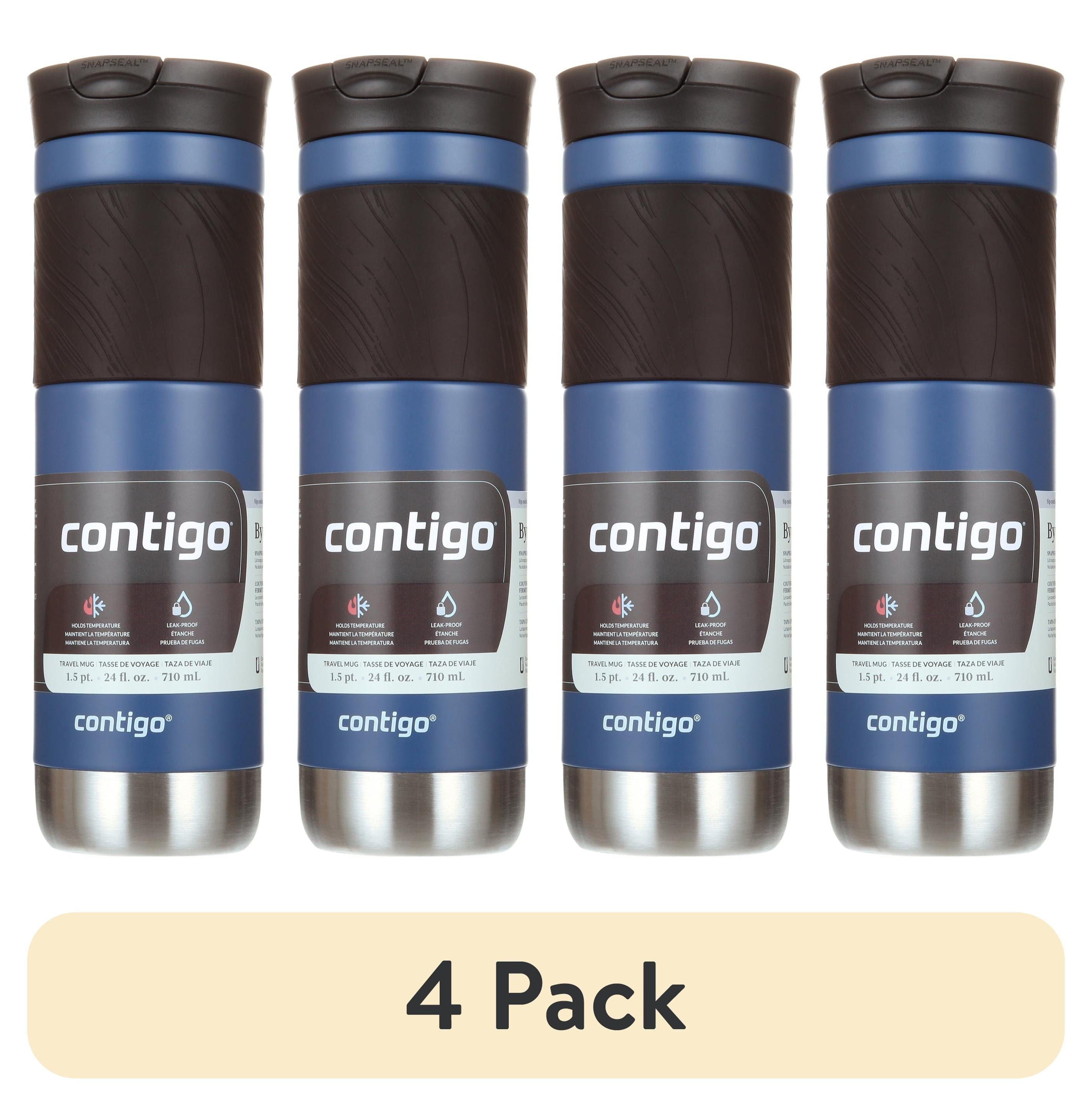 Contigo Byron 2.0 Stainless Steel Travel Mug with SNAPSEAL Lid and Grip in Black, 24 fl oz. PIFY