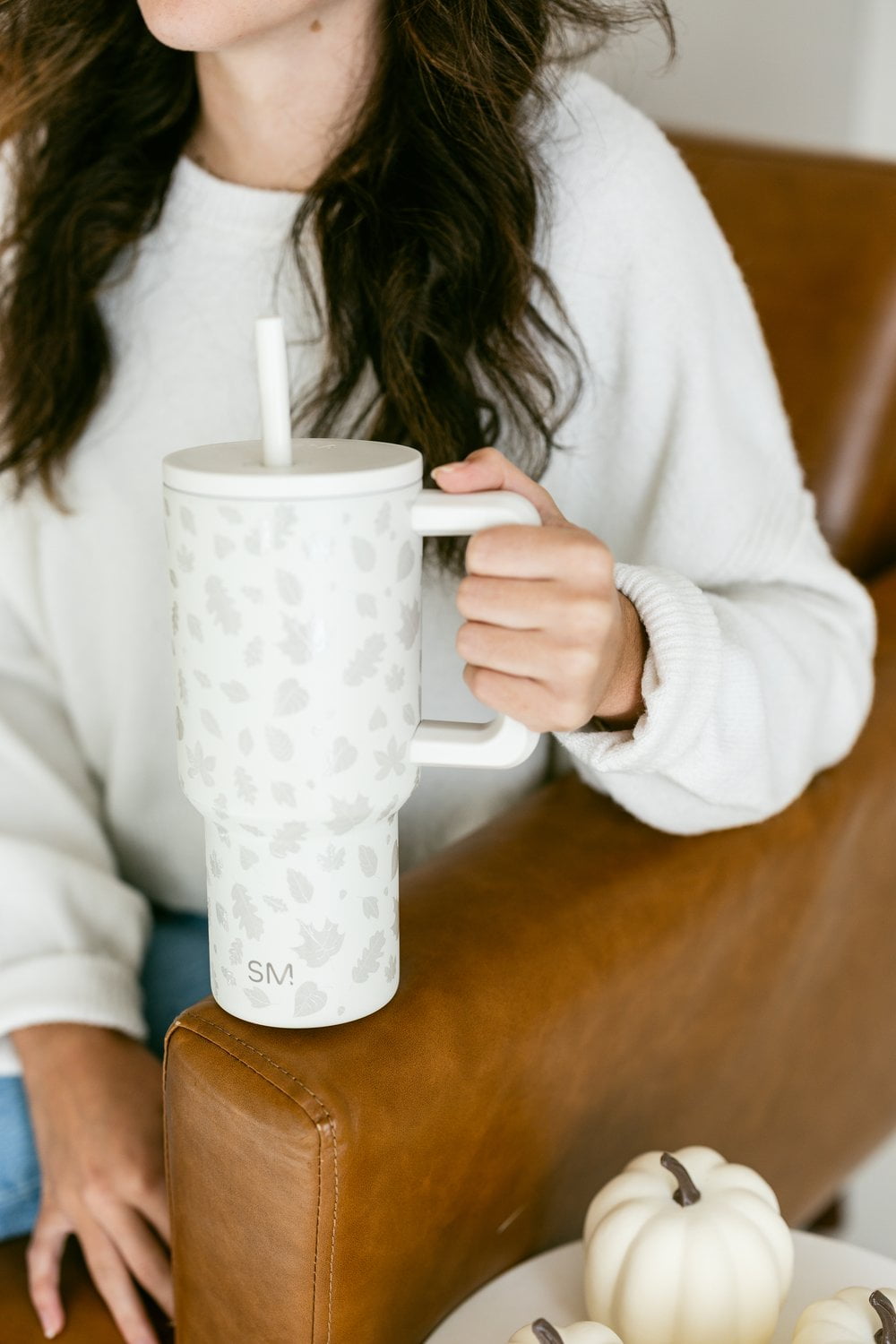 Simple Modern 30 fl oz Insulated Stainless Steel Trek Tumbler with Straw Lid | Seaglass Sage and Cream Checkmate YPTM