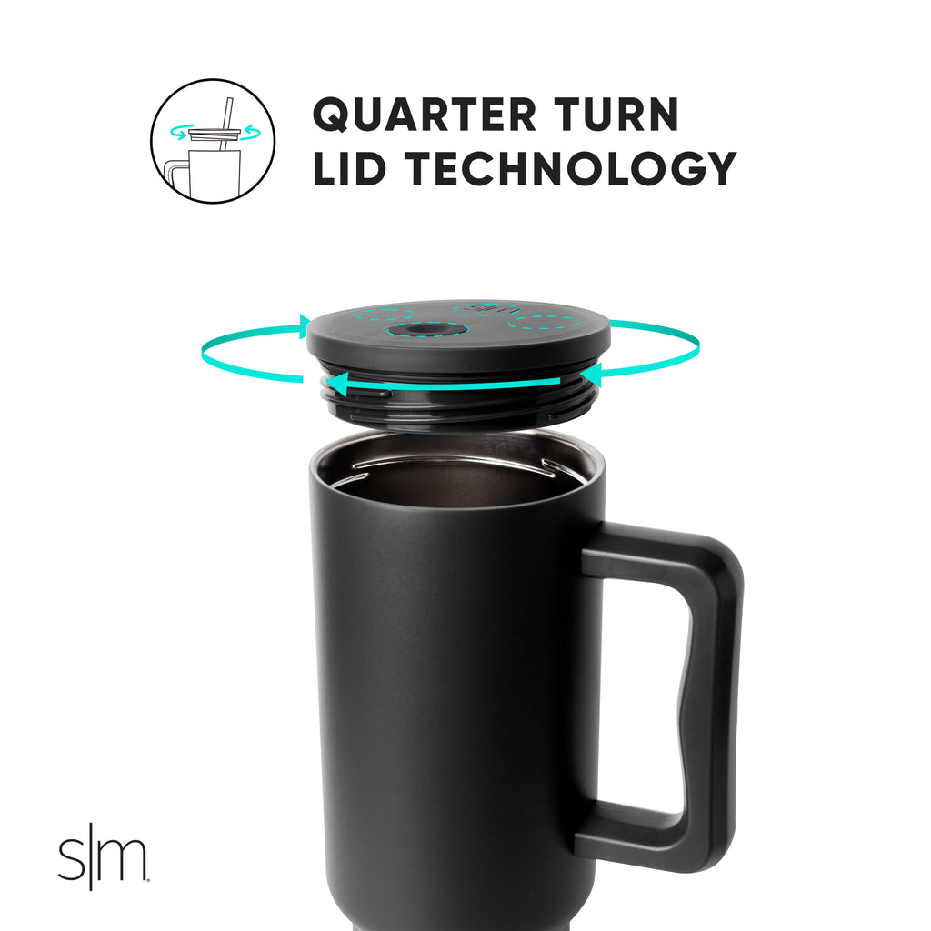 Simple Modern 40 fl oz Insulated Stainless Steel Trek Tumbler with Straw Lid | Blush 6R09