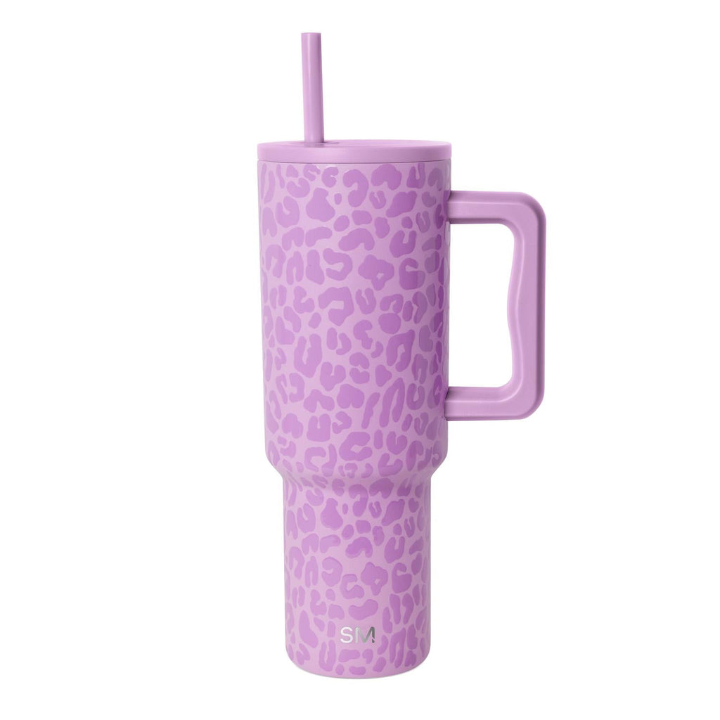 Simple Modern 40 fl oz Insulated Stainless Steel Trek Tumbler with Straw Lid | Blush 6R09