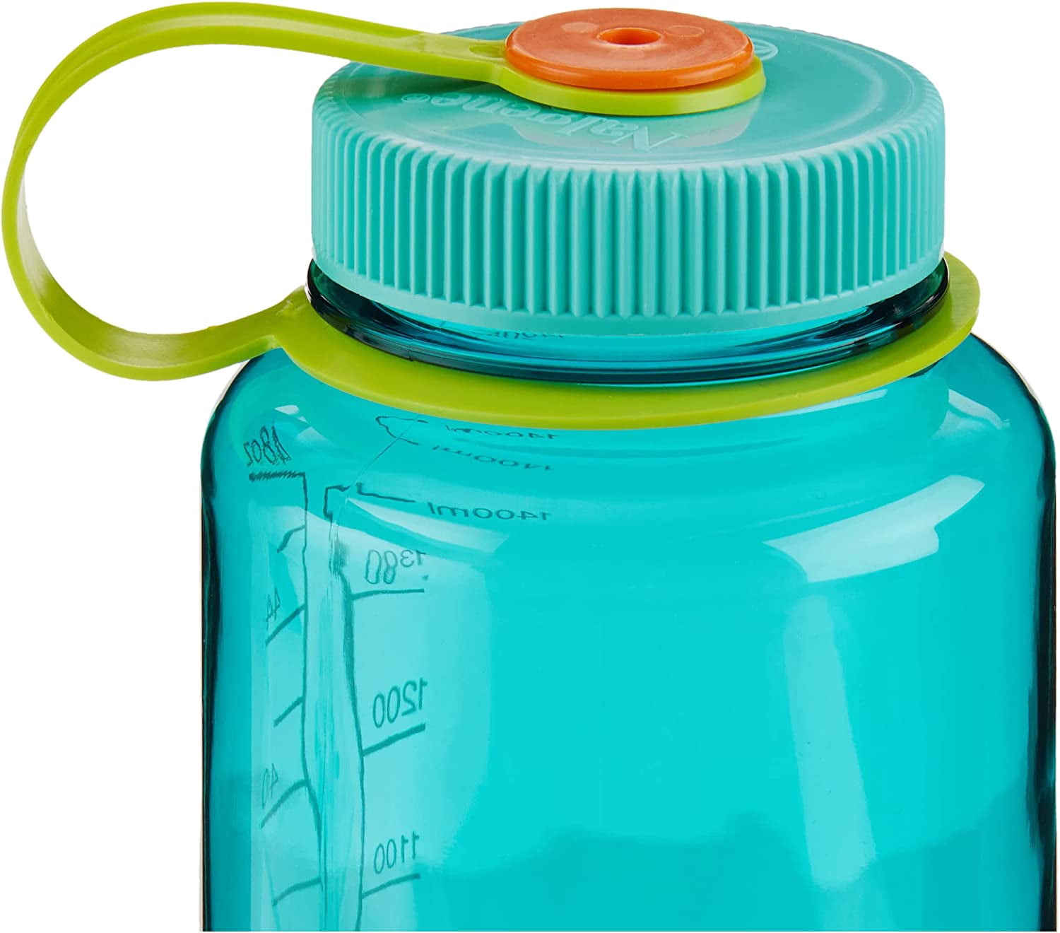 Nalgene Sustain Tritan BPA-Free Water Made with Material Derived from 50% Plastic Waste (using ISCC certified mass balance), 48 OZ, Wide Mouth, Cerulean WNOK
