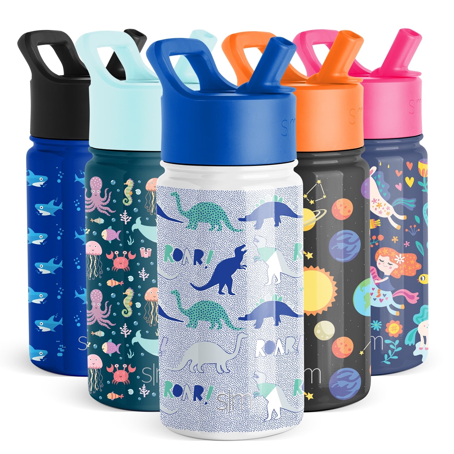 Simple Modern Summit Water Bottle Straw Lid Vacuum Insulated Stainless Steel Bottle | 14 fl oz QIY1
