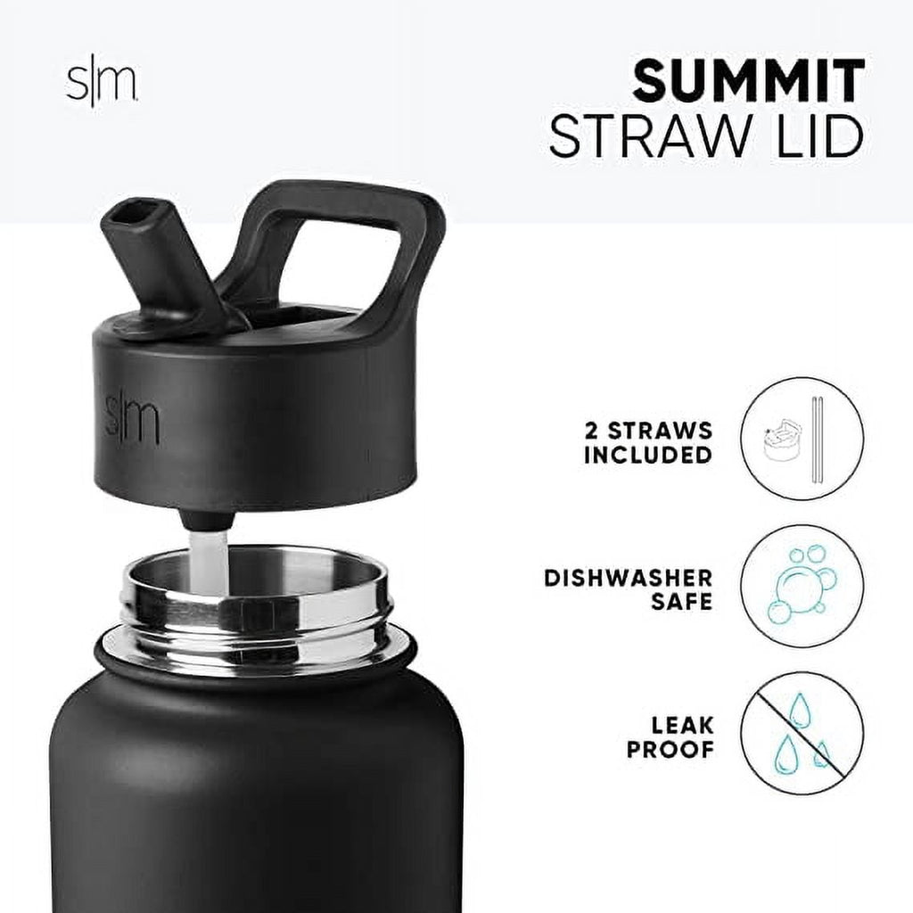 Simple Modern Summit Water Bottle Straw Lid Vacuum Insulated Stainless Steel Bottle | 14 fl oz QIY1
