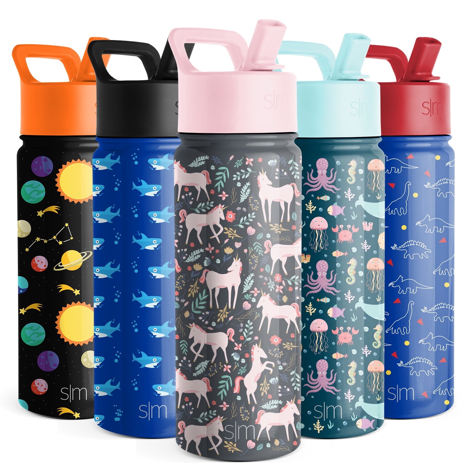 Simple Modern Summit Water Bottle Straw Lid Vacuum Insulated Stainless Steel Bottle | 14 fl oz QIY1