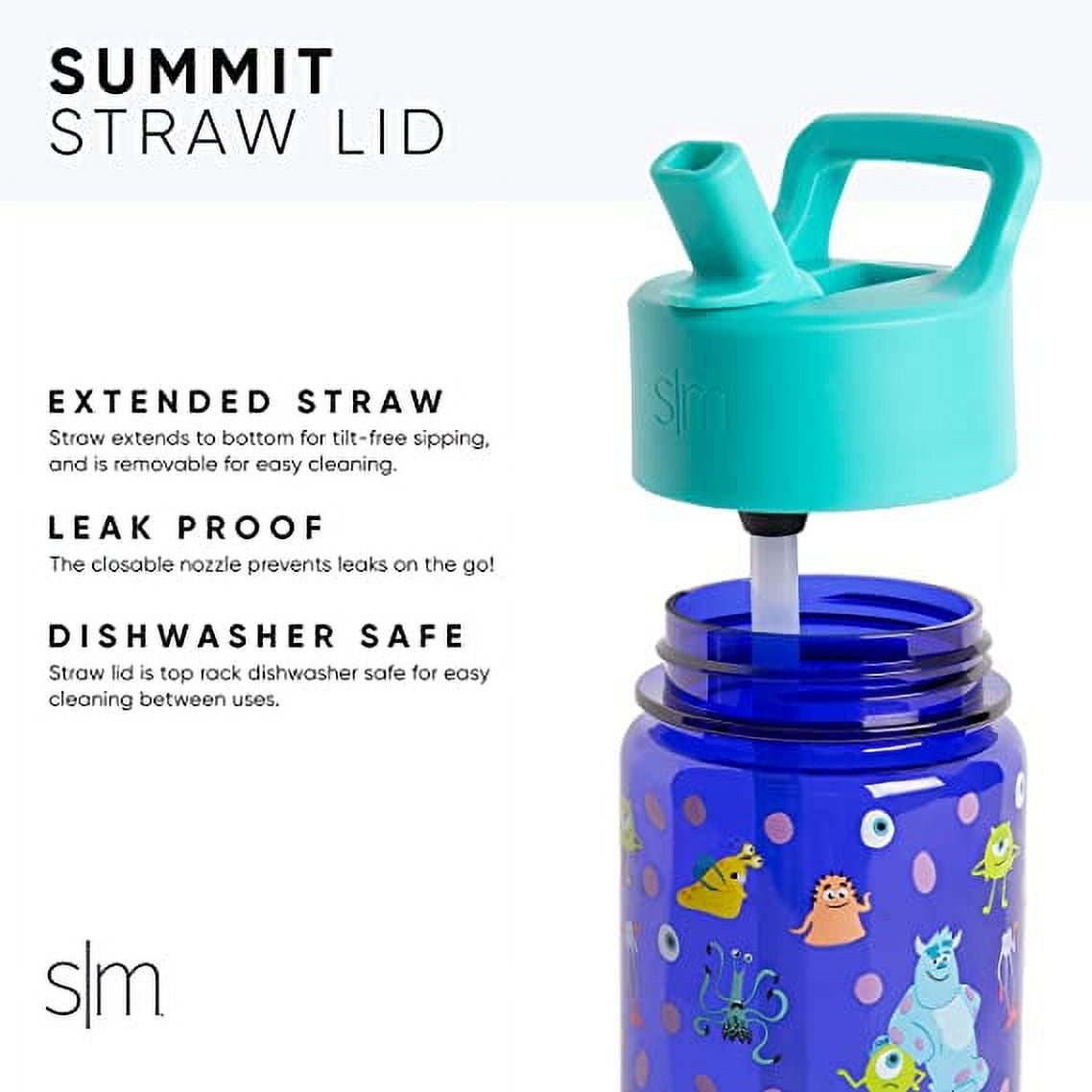 Simple Modern Summit Water Bottle Straw Lid Vacuum Insulated Stainless Steel Bottle | 14 fl oz QIY1