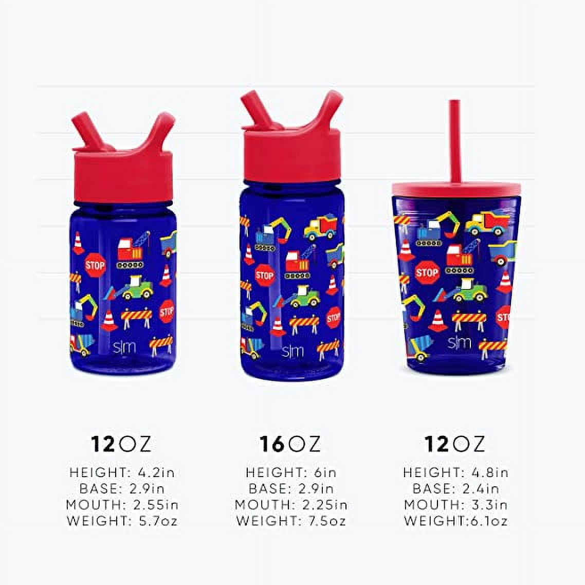 Simple Modern Summit Water Bottle Straw Lid Vacuum Insulated Stainless Steel Bottle | 14 fl oz QIY1