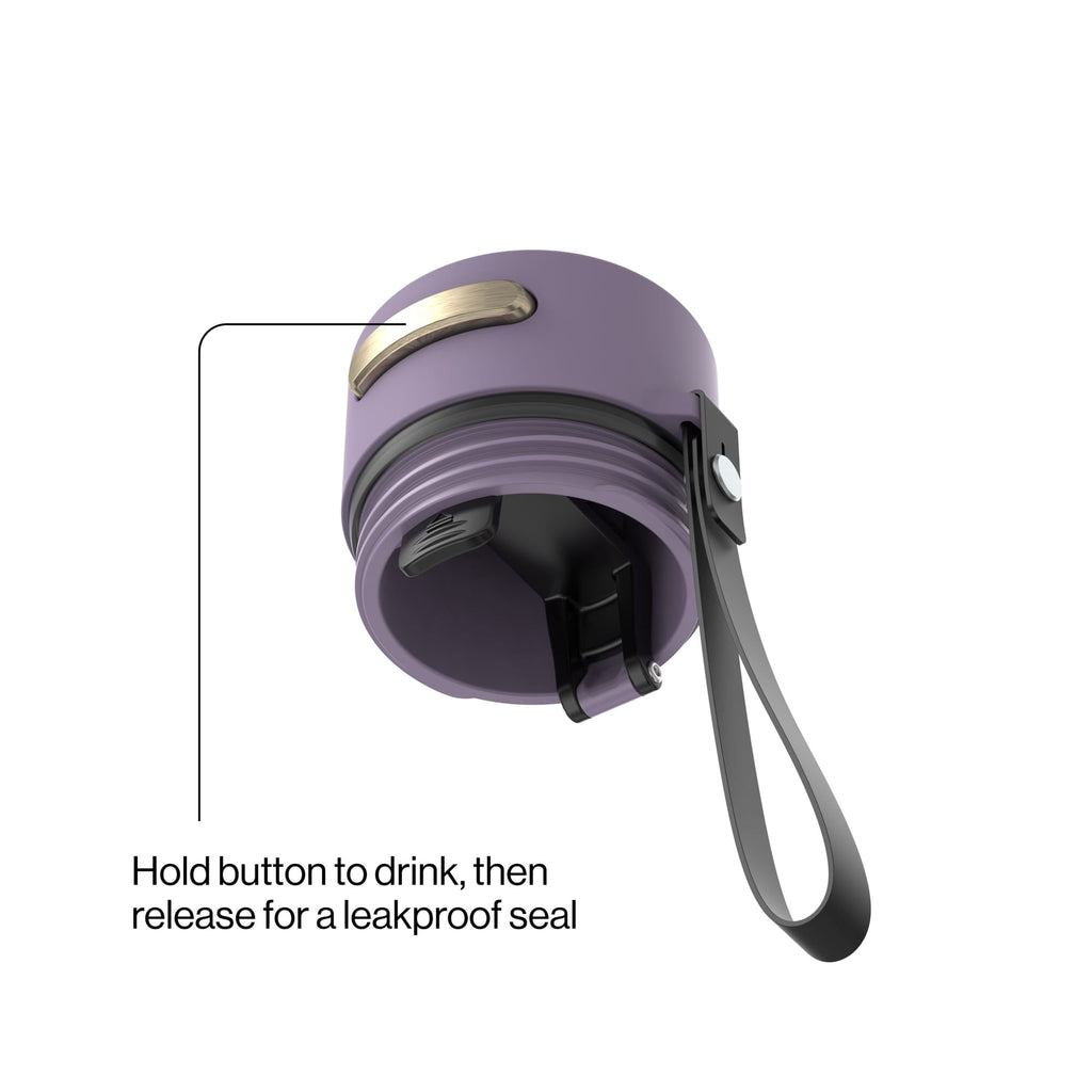 Contigo AutoSeal Leakproof Stainless Steel Reusable Water Bottle Tumbler with Carrying Strap, Cream/Champagne, 24 oz XIPA
