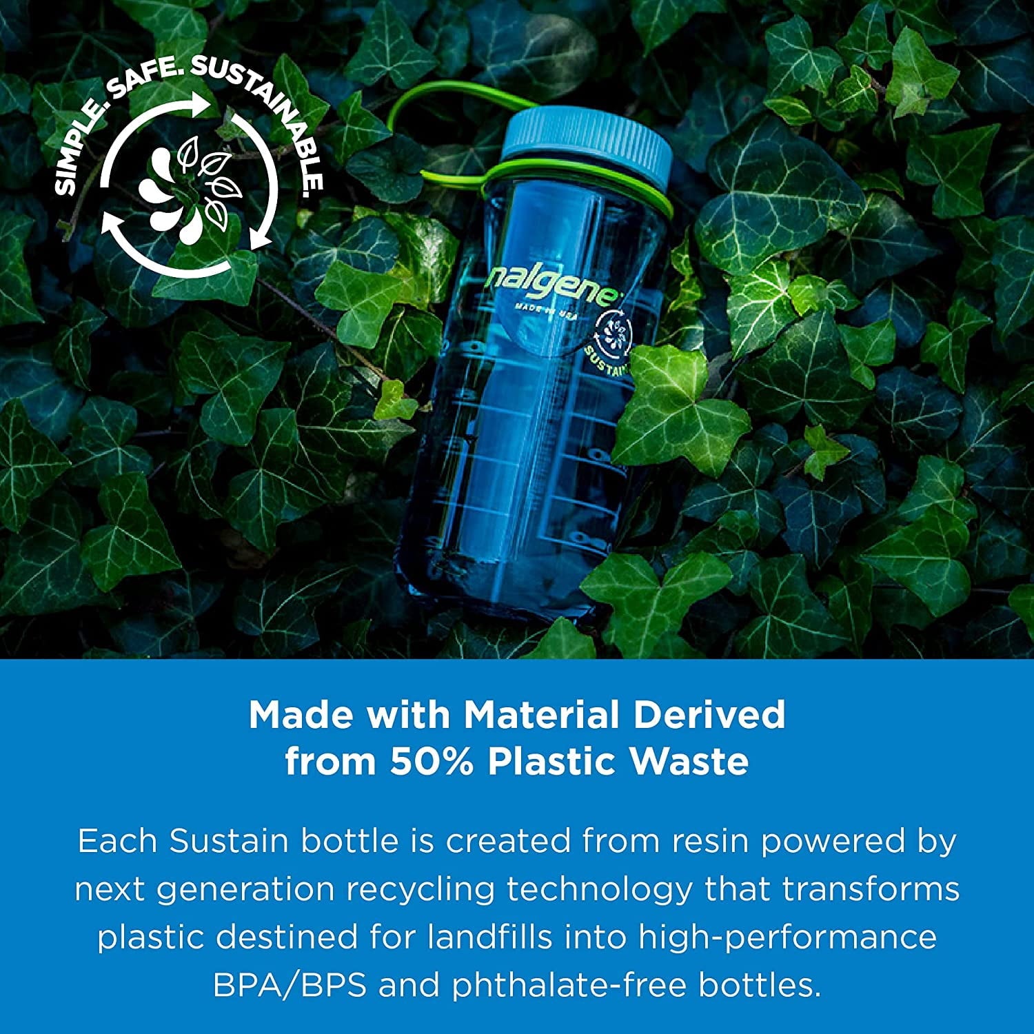 Nalgene 16oz Wide Mouth Sustain Bottle P4A2