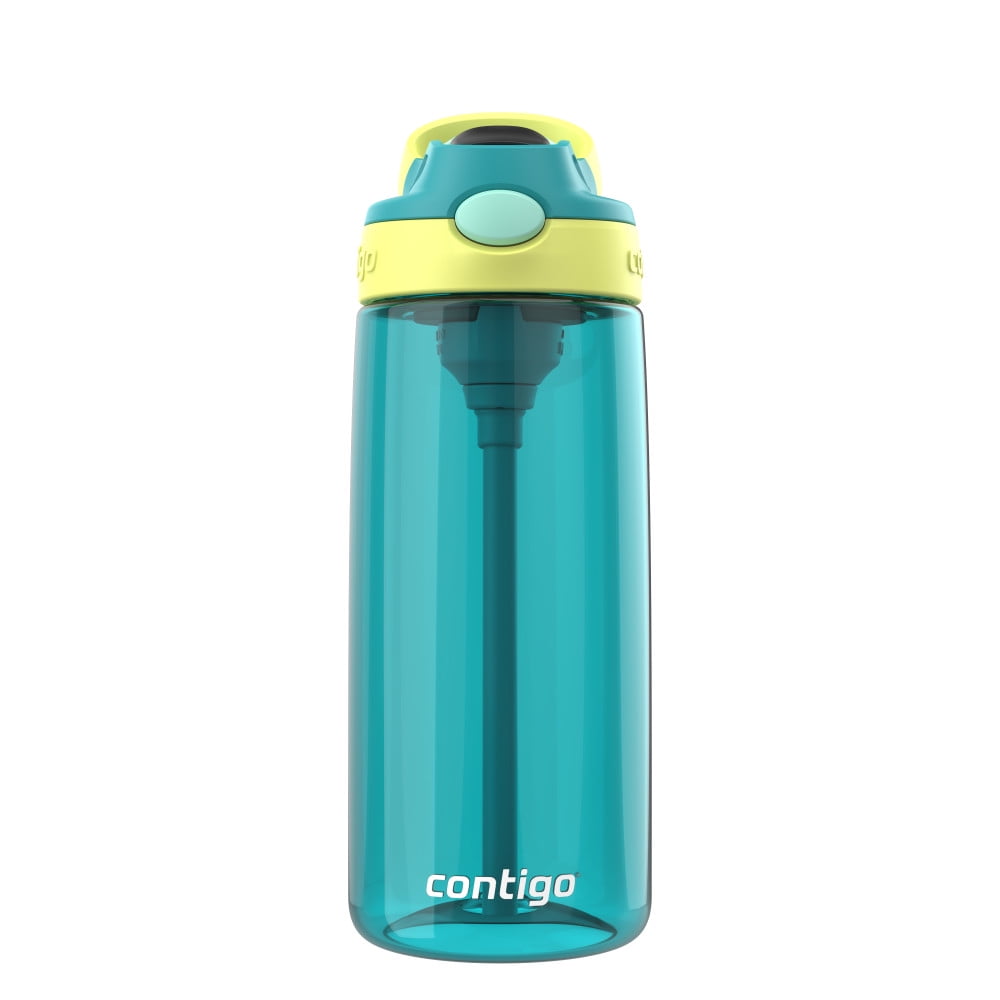 Contigo Kid's 20 oz. AutoSpout Straw Water Bottle - Juniper/Limelight 3UTD