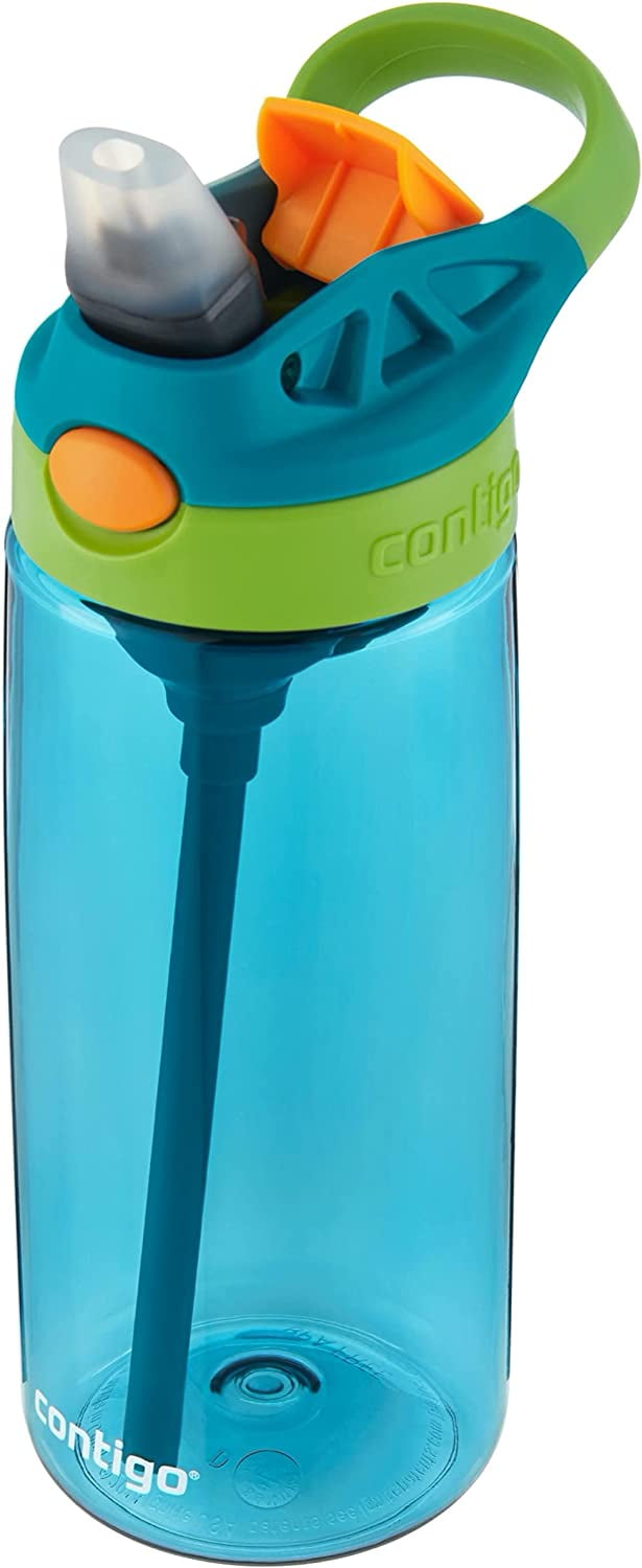 Contigo Kid's 20 oz. AutoSpout Straw Water Bottle - Juniper/Limelight 3UTD