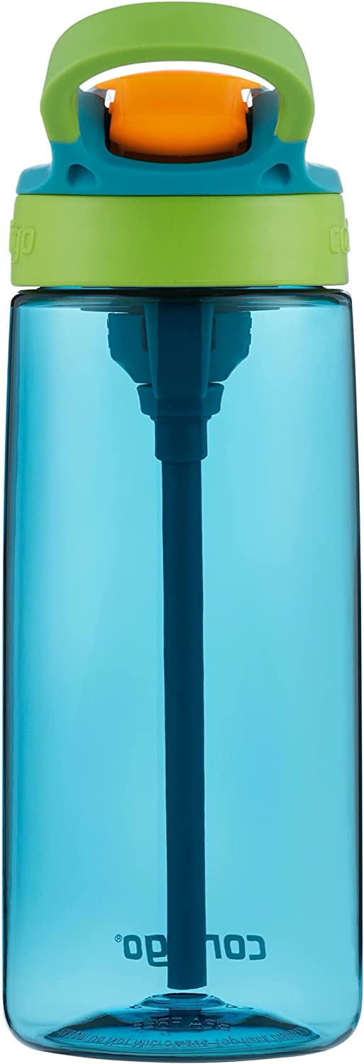 Contigo Kid's 20 oz. AutoSpout Straw Water Bottle - Juniper/Limelight 3UTD