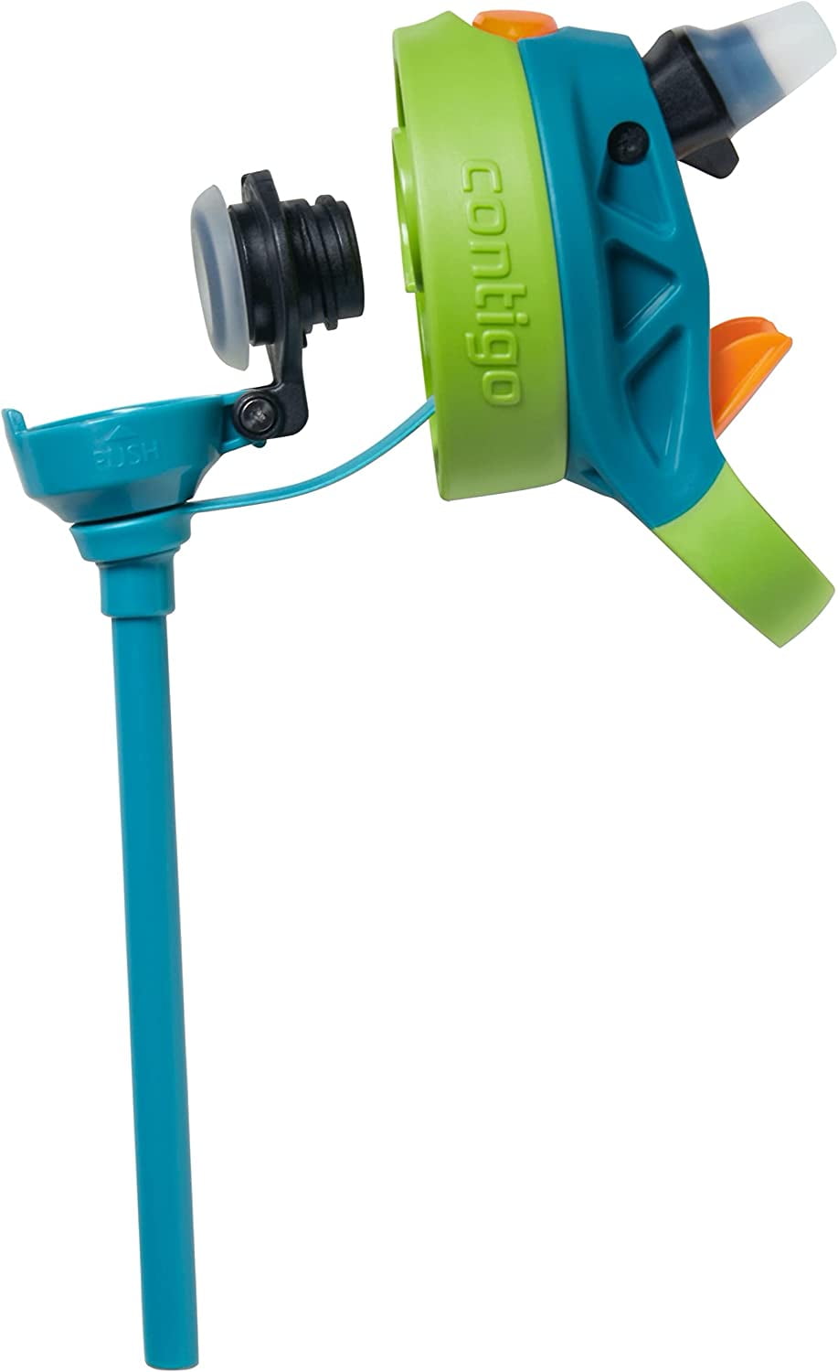 Contigo Kid's 20 oz. AutoSpout Straw Water Bottle - Juniper/Limelight 3UTD