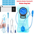 TAGVO Hydration Bladder 2 Liter BPA Free 70oz + Cleaning Brushes Kit, Leakproof Water Bladder Travel Reservoir Hydration Bag, Easy Cleaning by 3 Brushes and Air Drying by Collapsible Frame NNPI