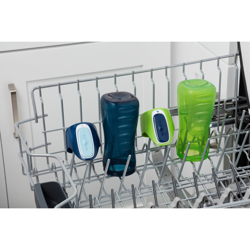 Contigo Kids Trekker Water Bottle with AUTOSEAL Lid Navy Blue and Granny Smith Green, 14 fl oz., 2-pack JNL7